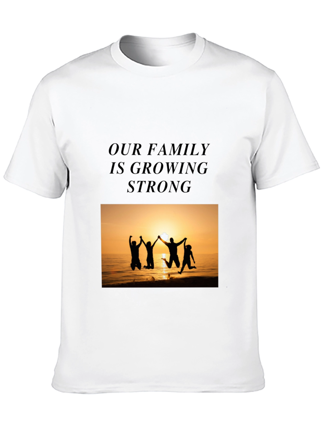 Family Strength Graphic Tee - Black