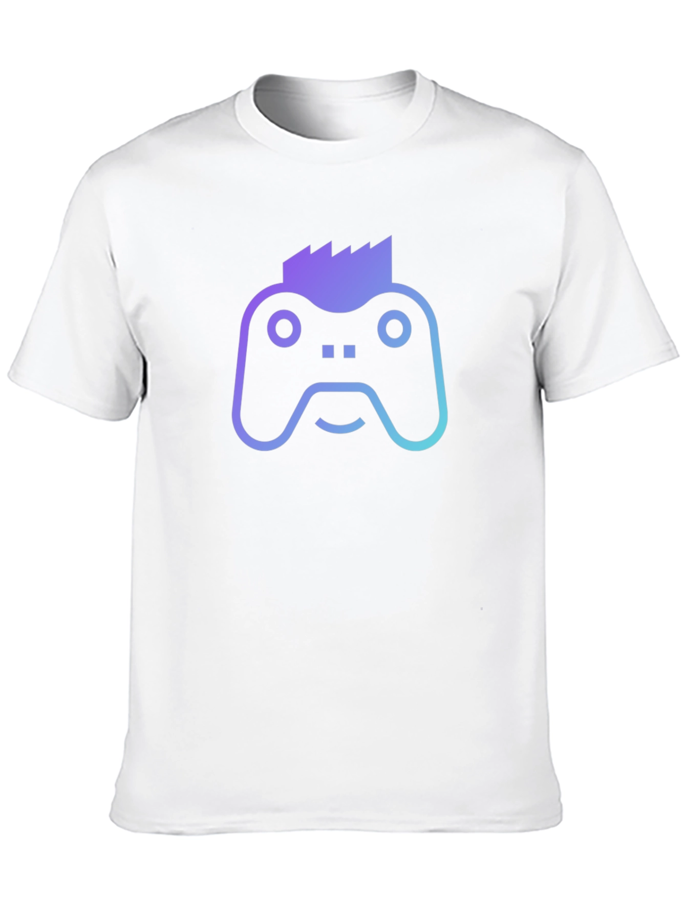 Gamer Controller Punk Graphic Tee - Black Cotton T-Shirt