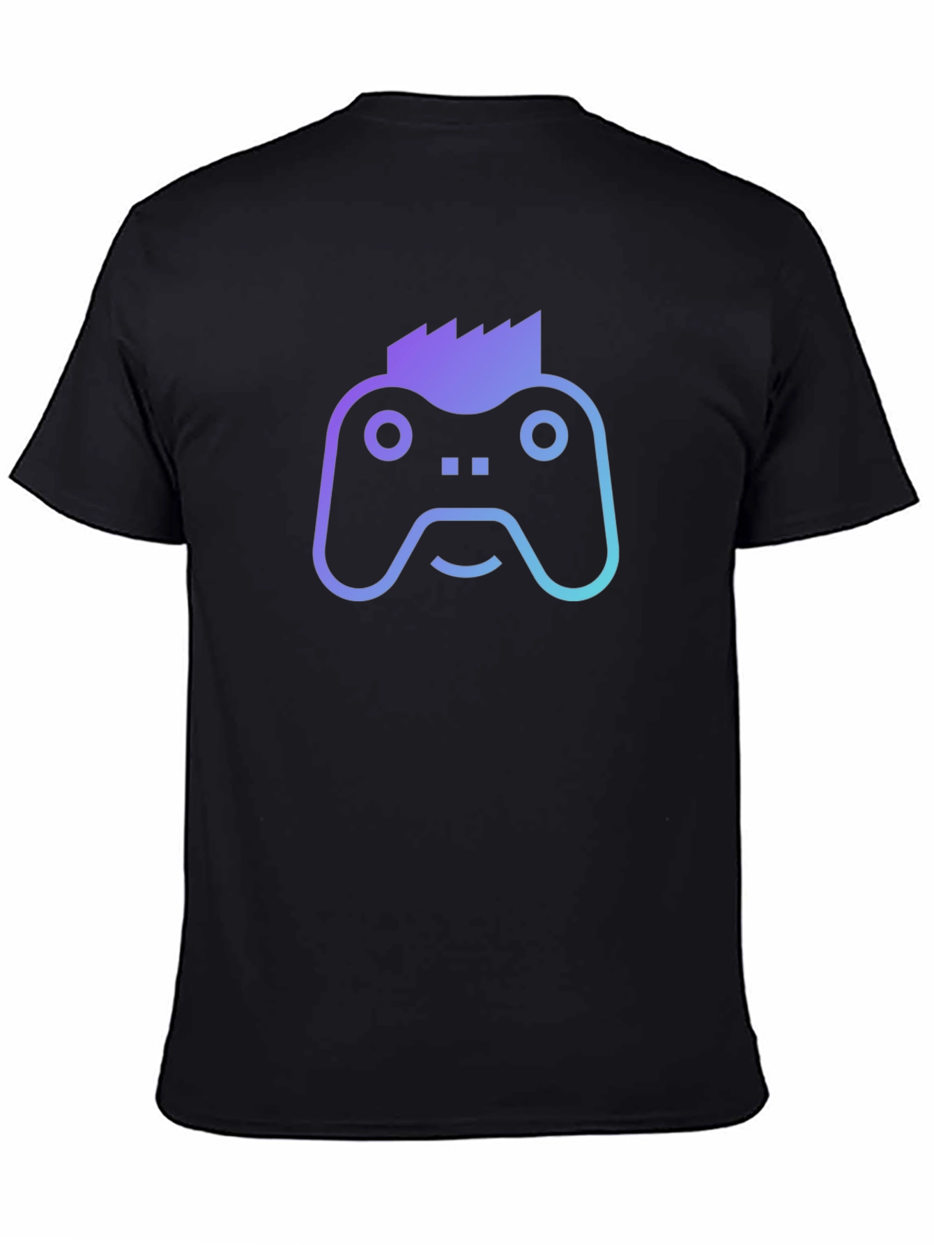 Gamer Controller Punk Graphic Tee - Black Cotton T-Shirt