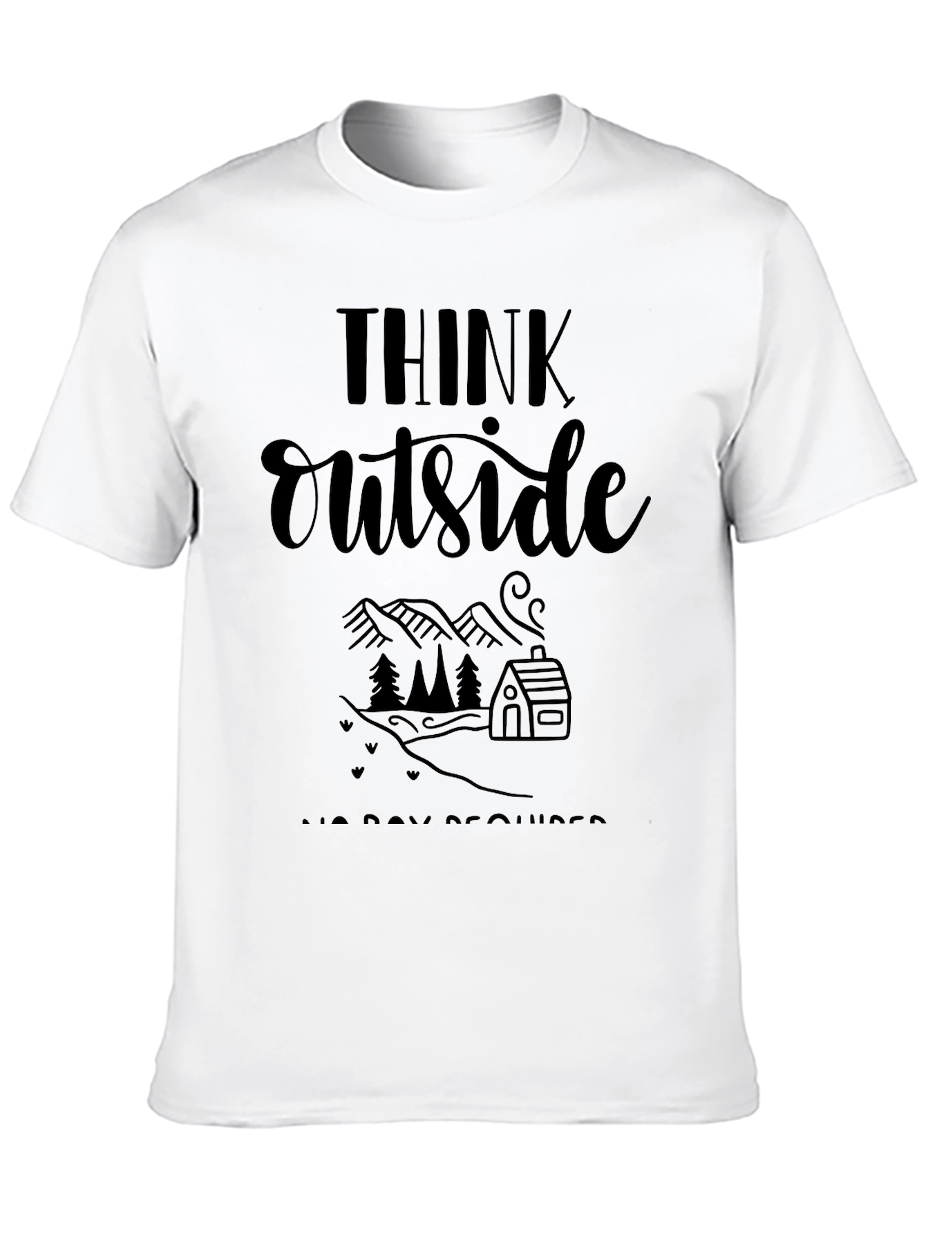 Think Outside Graphic Tee - Nature Lover Shirt