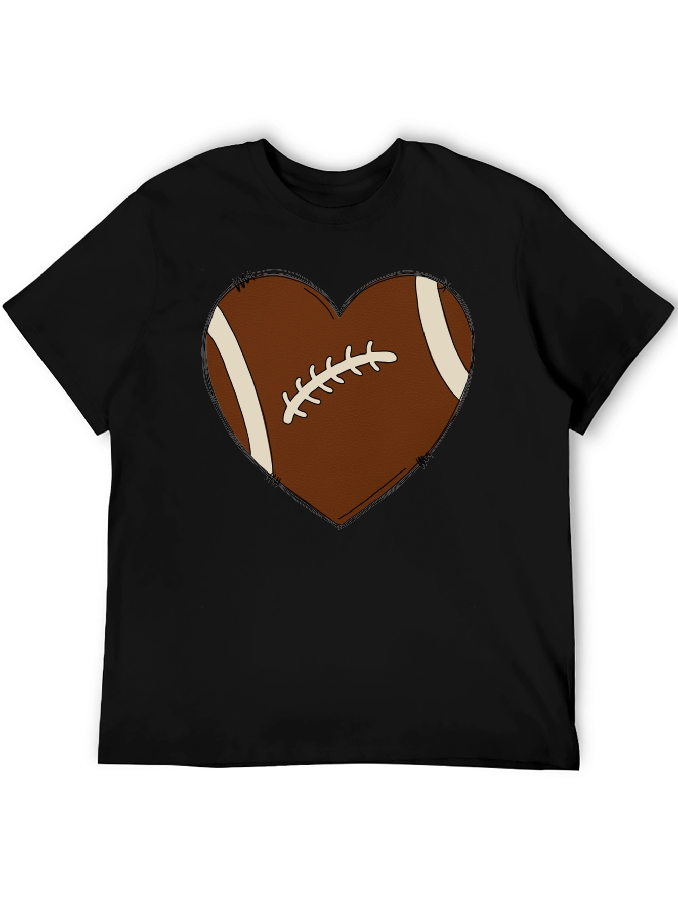 Football Heart Graphic Tee