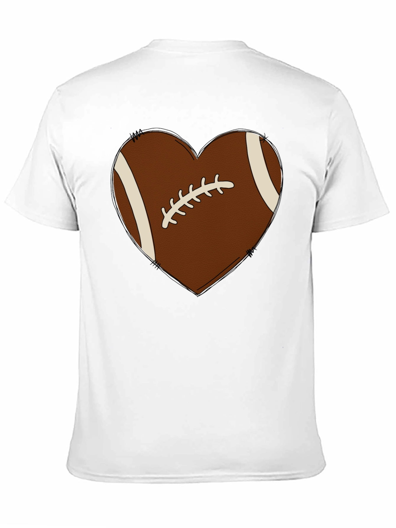 Football Heart Graphic Tee