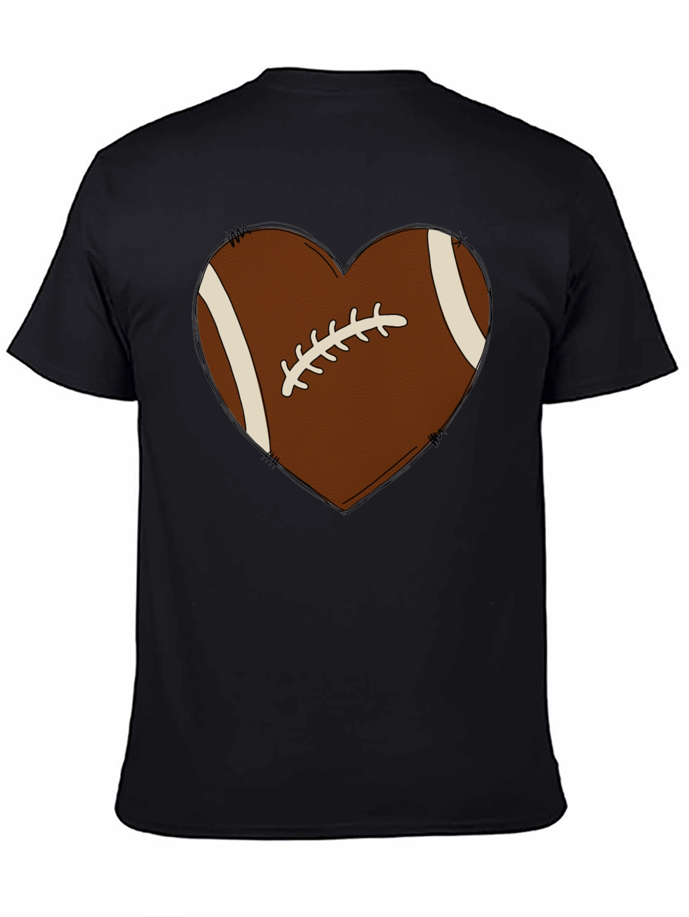 Football Heart Graphic Tee