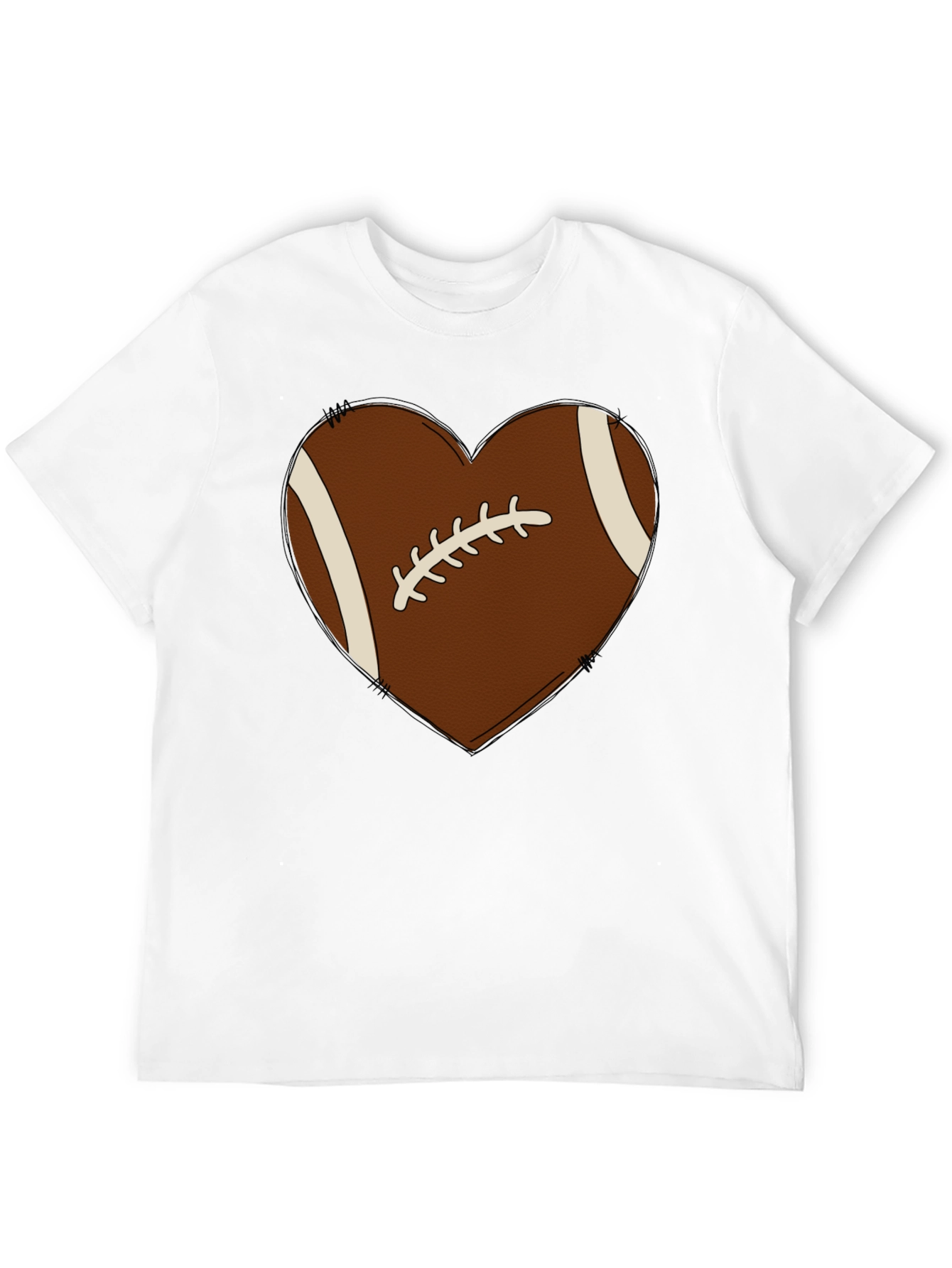 Football Heart Graphic Tee