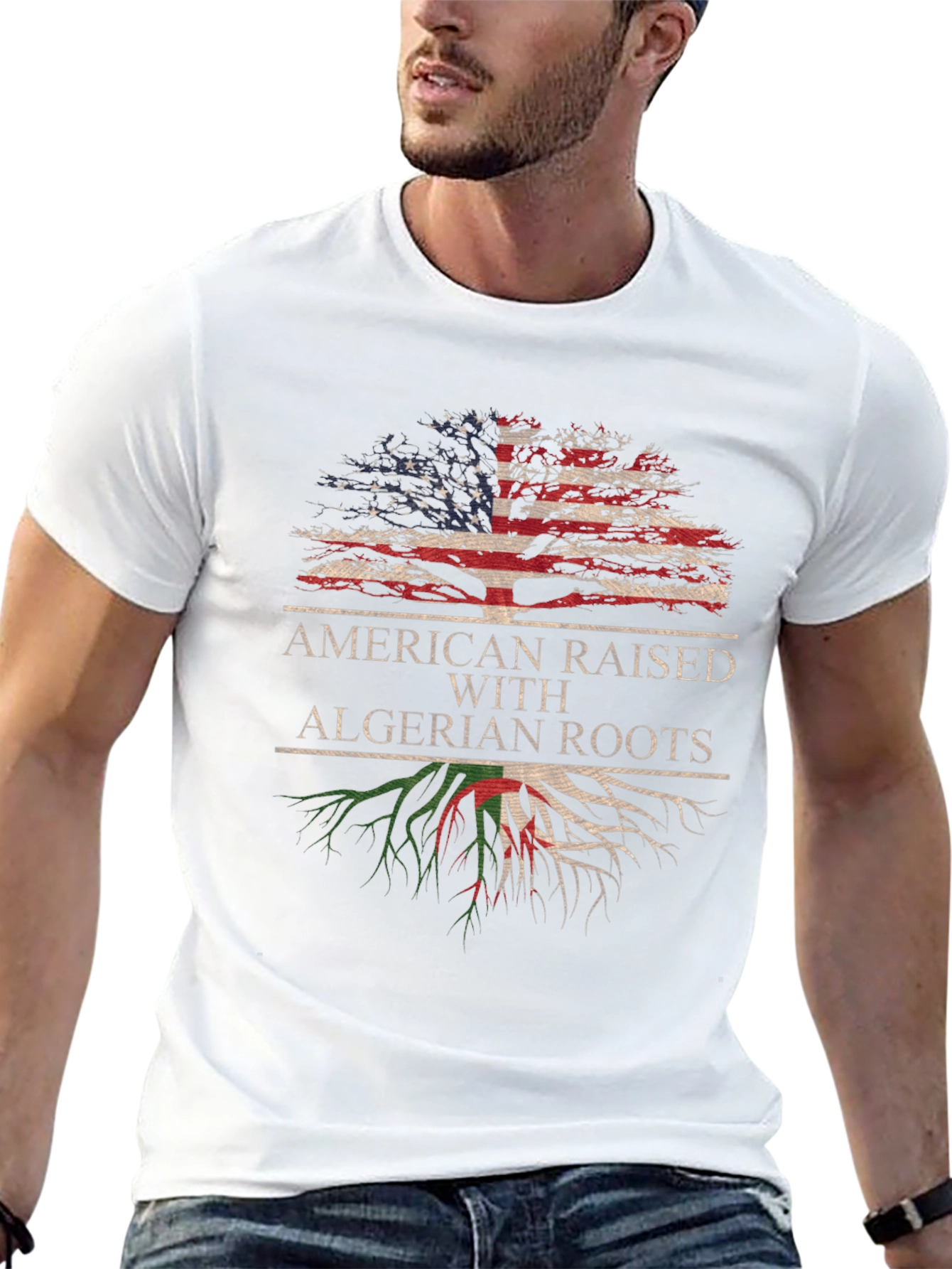 American Raised with Algerian Roots T-Shirt