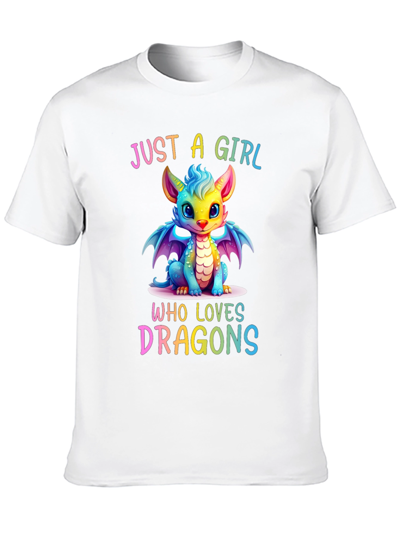 Girl Who Loves Dragons T-Shirt
