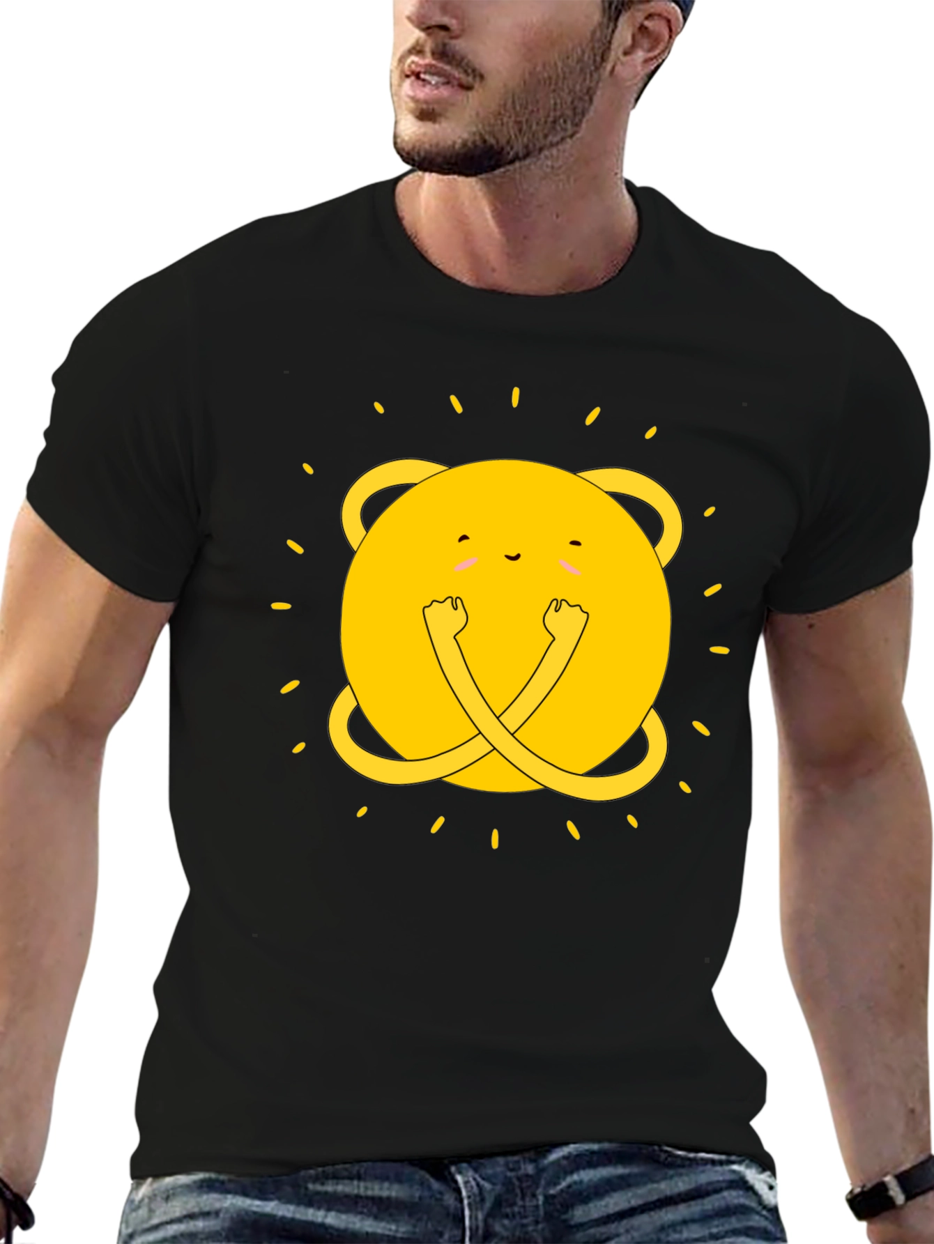Adventure Time Jake T-Shirt - Black Cotton Tee