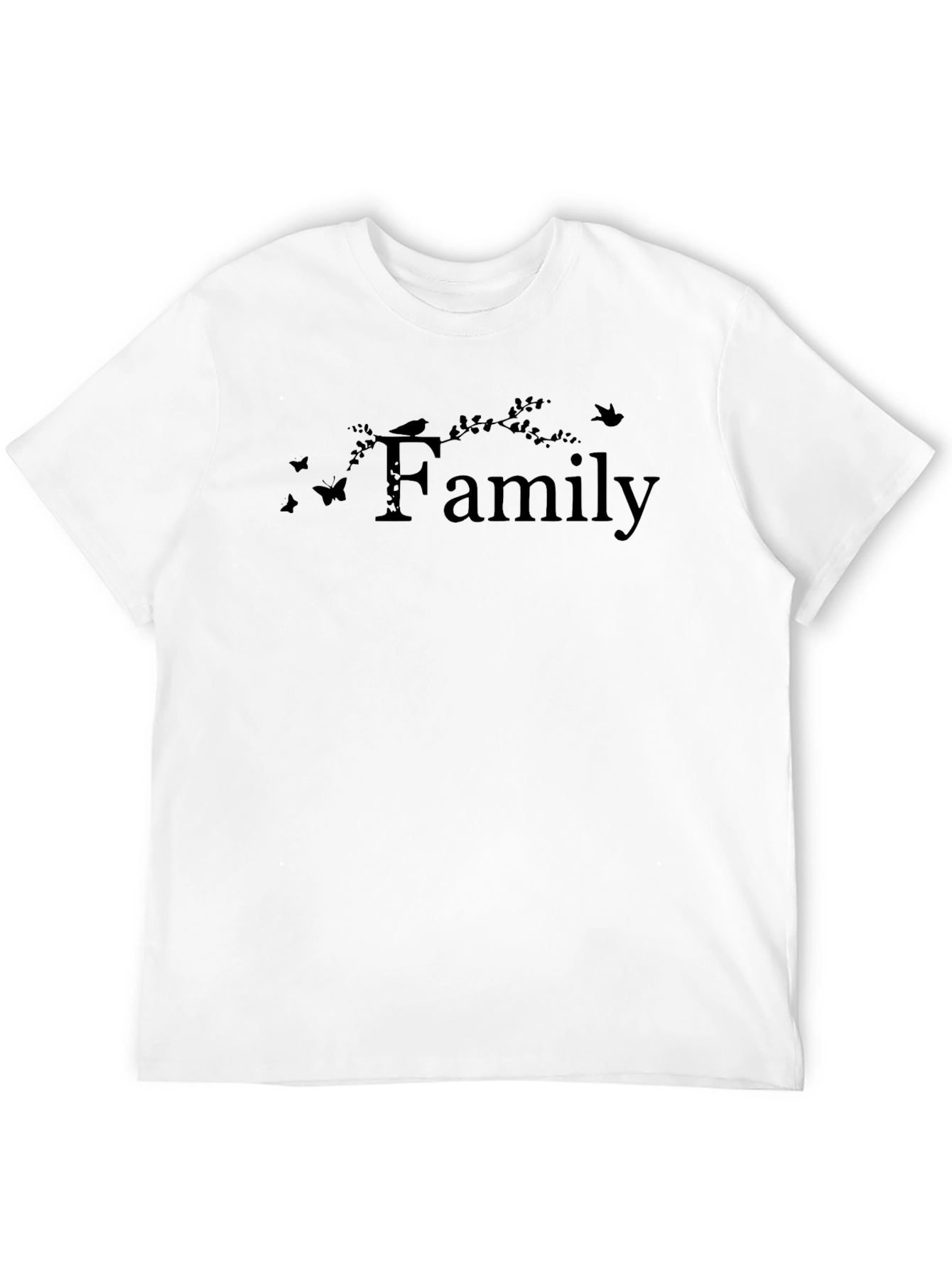 Family Design Black T-Shirt