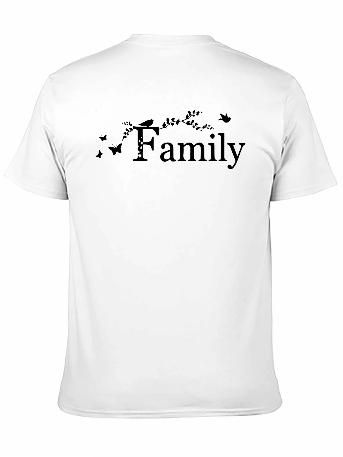 Family Design Black T-Shirt