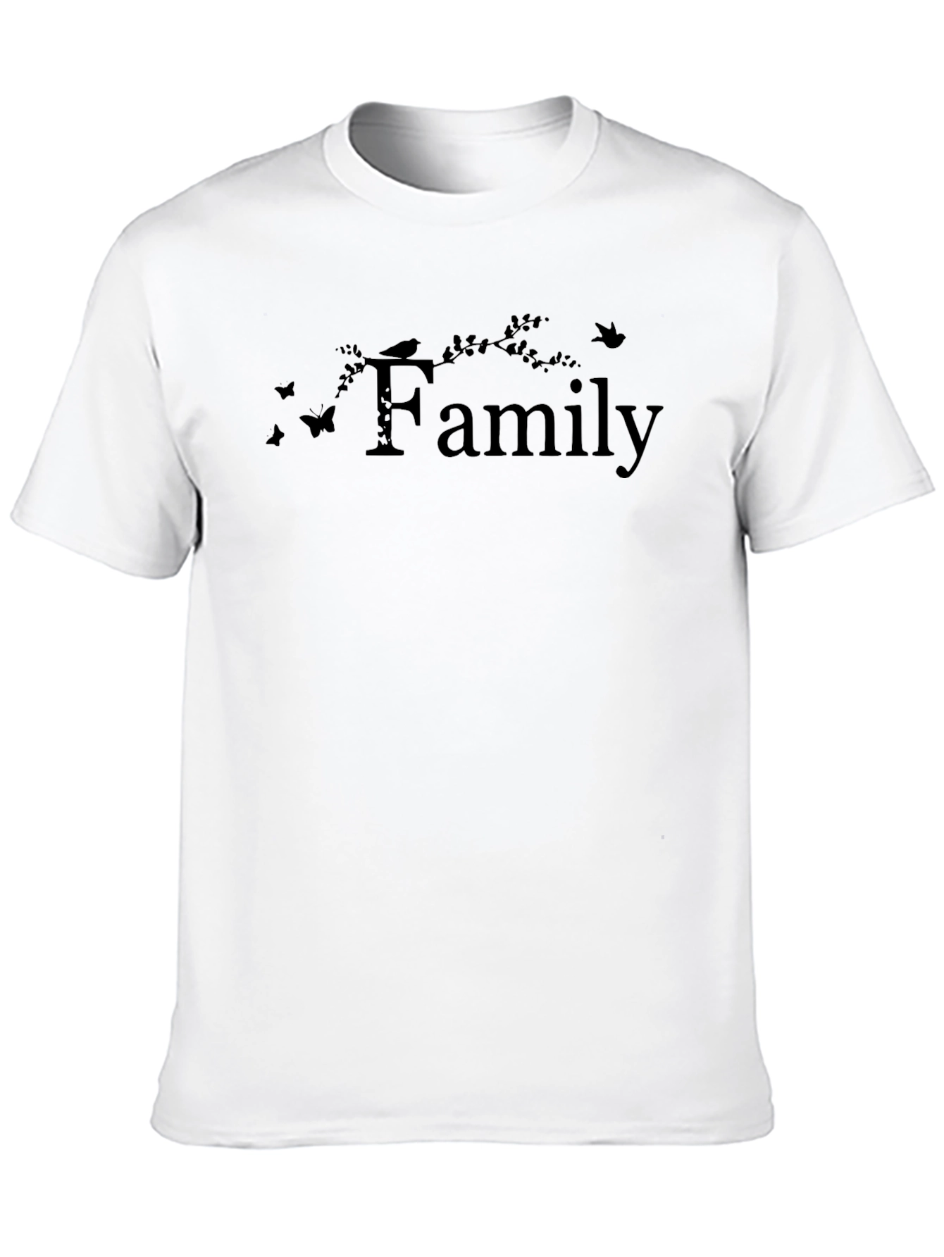 Family Design Black T-Shirt