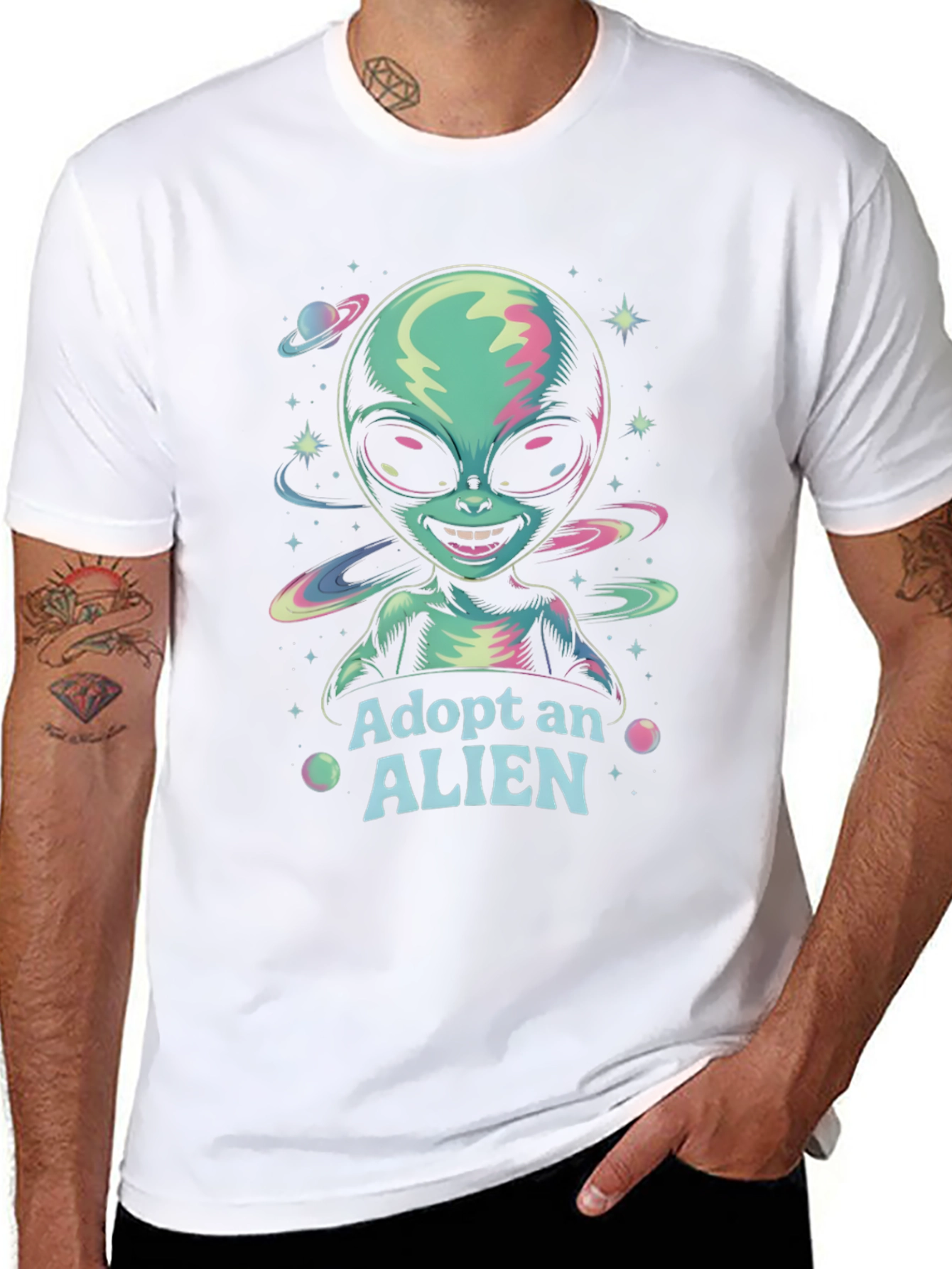 Adopt an Alien Graphic Tee