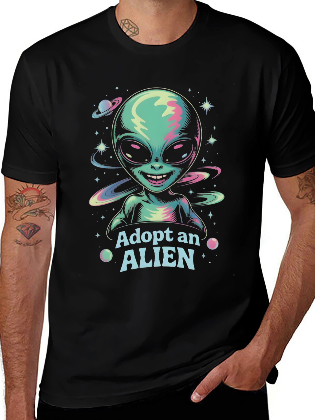 Adopt an Alien Graphic Tee
