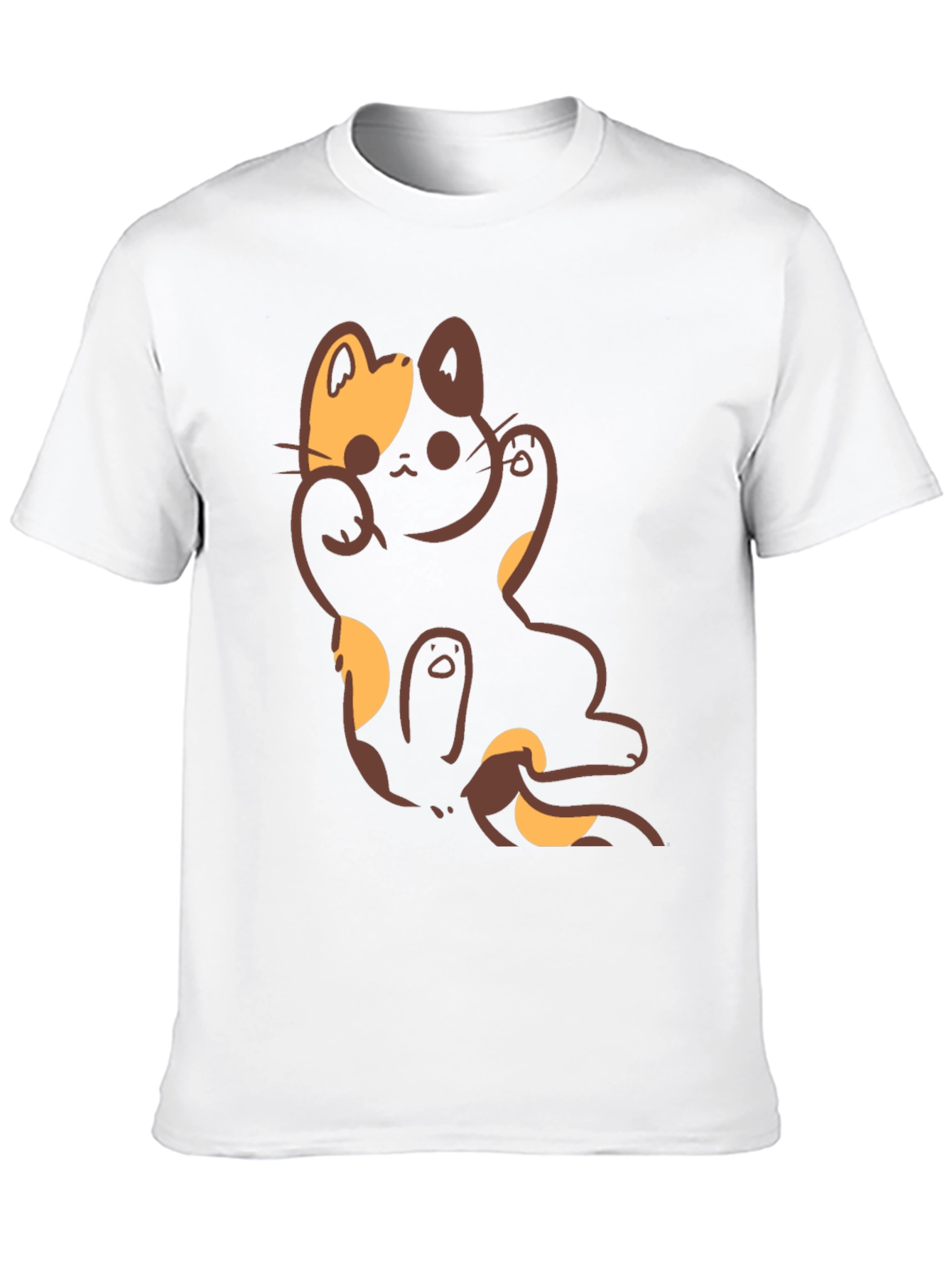 Lucky Cat Graphic Black T-Shirt