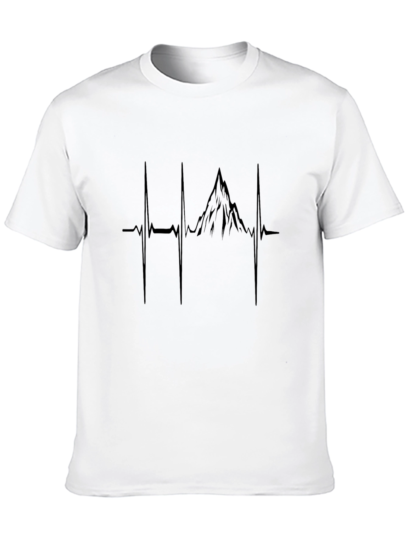 Mountain Heartbeat Graphic Tee - Black