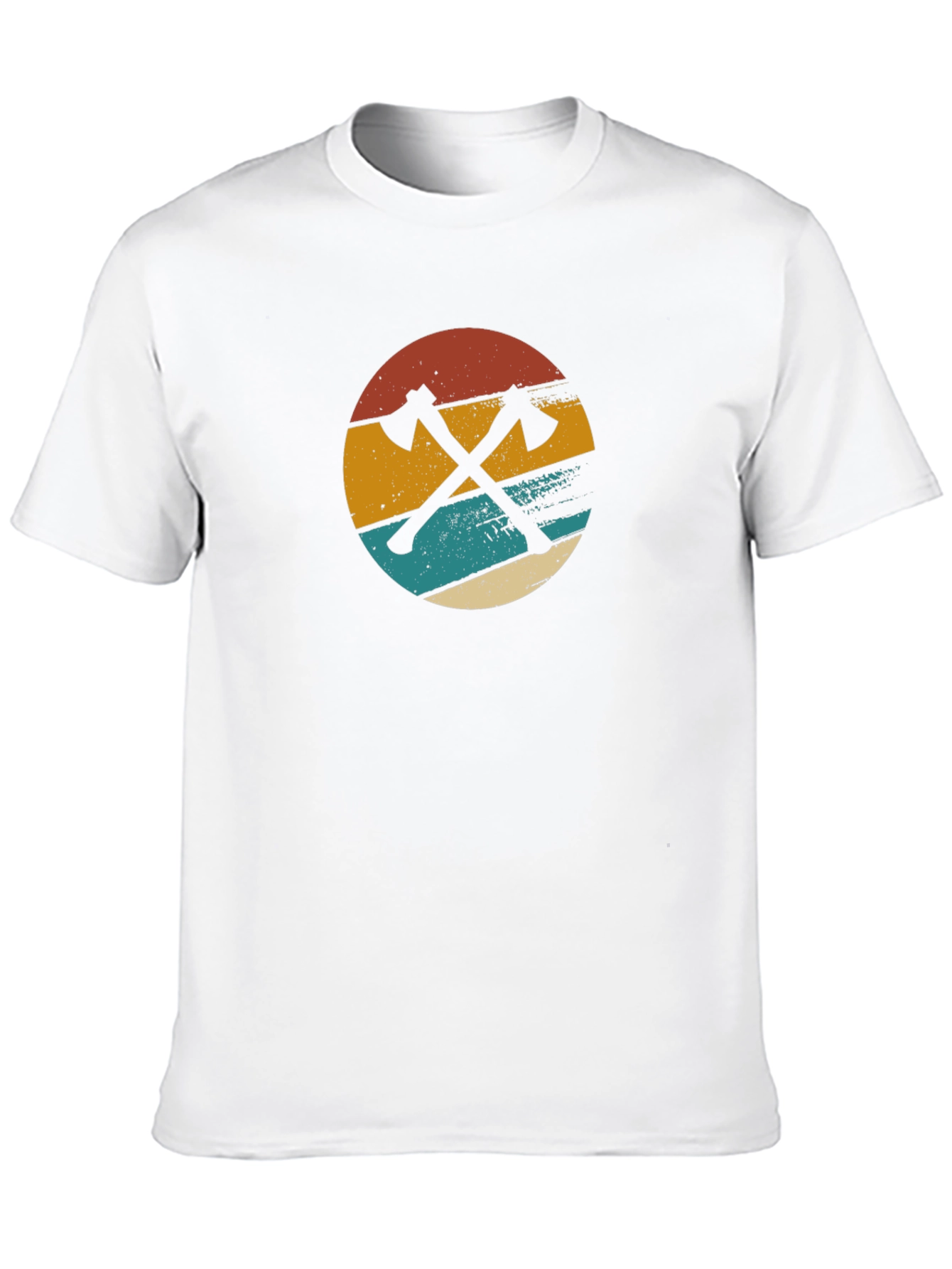 Retro Axe Graphic T-Shirt - Lumberjack Style