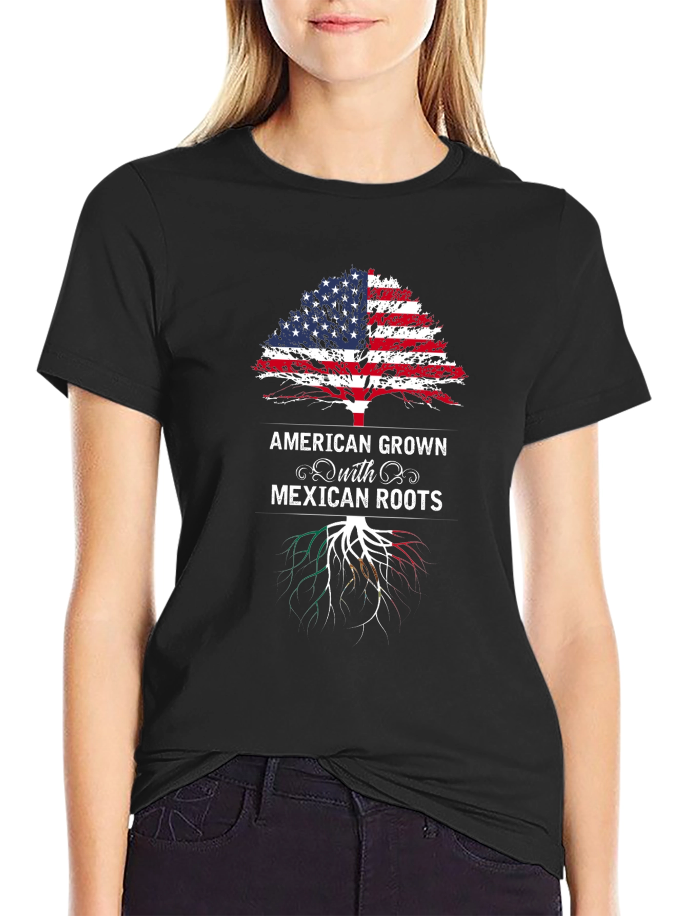 American Grown with Mexican Roots Tee
