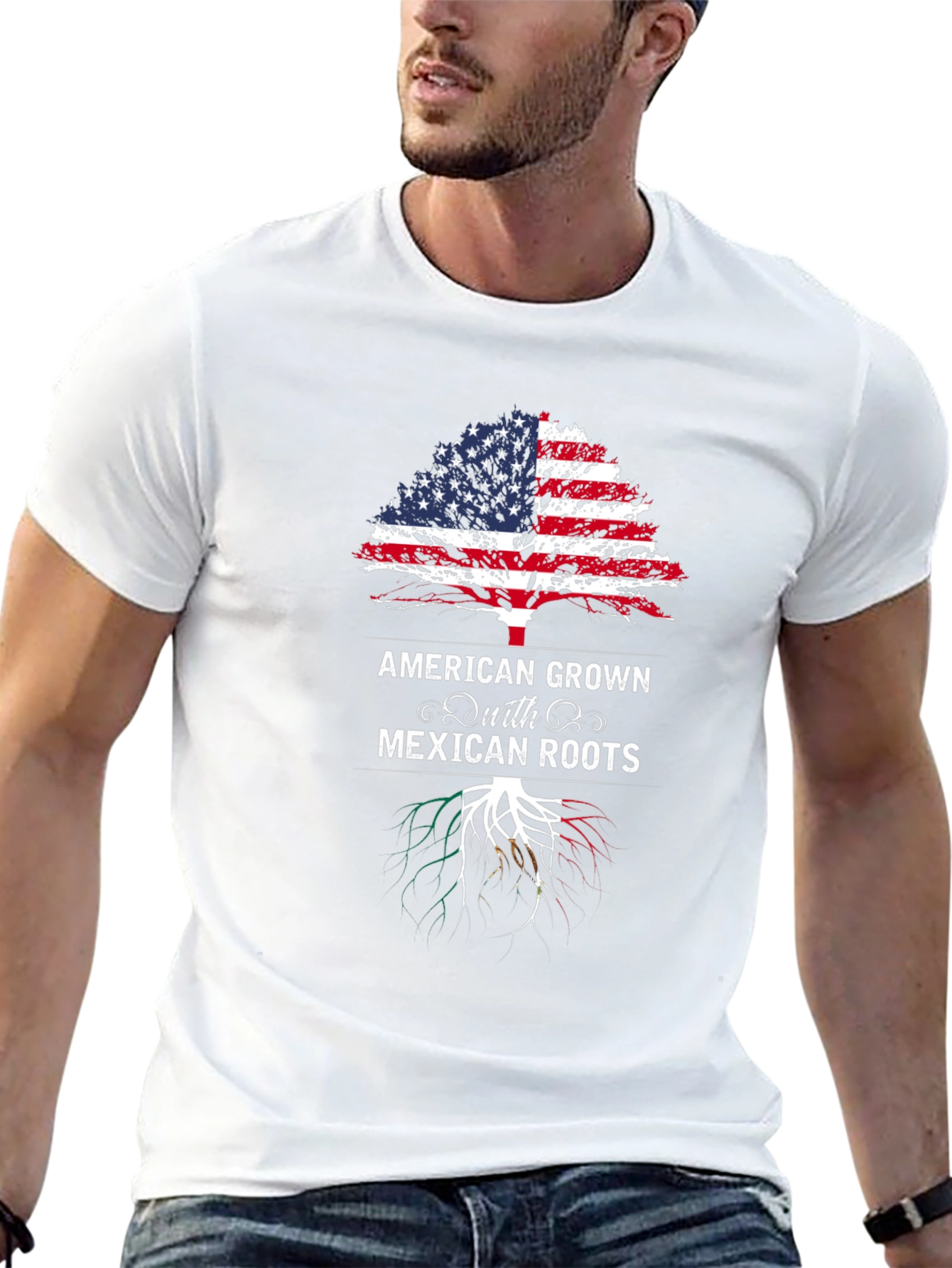 American Grown with Mexican Roots Tee