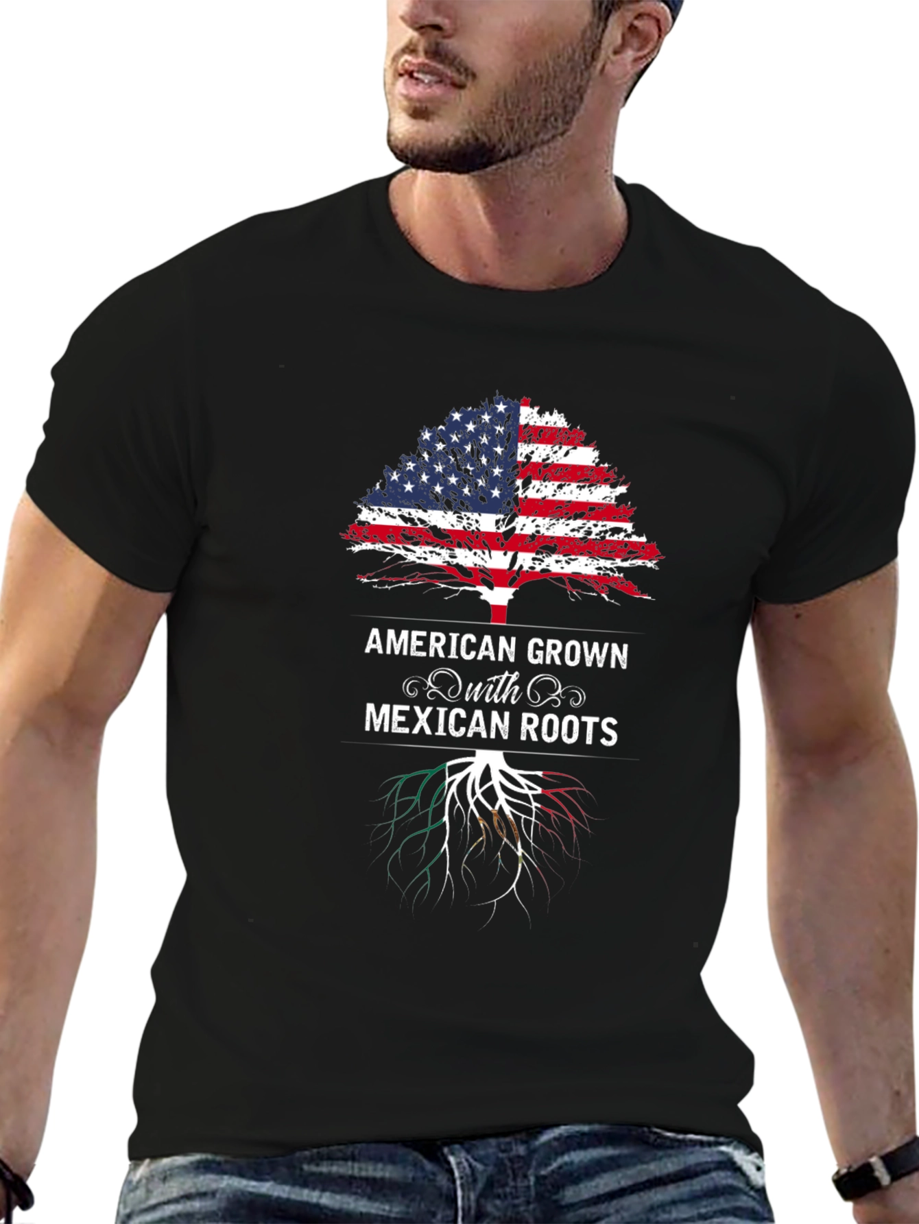 American Grown with Mexican Roots Tee
