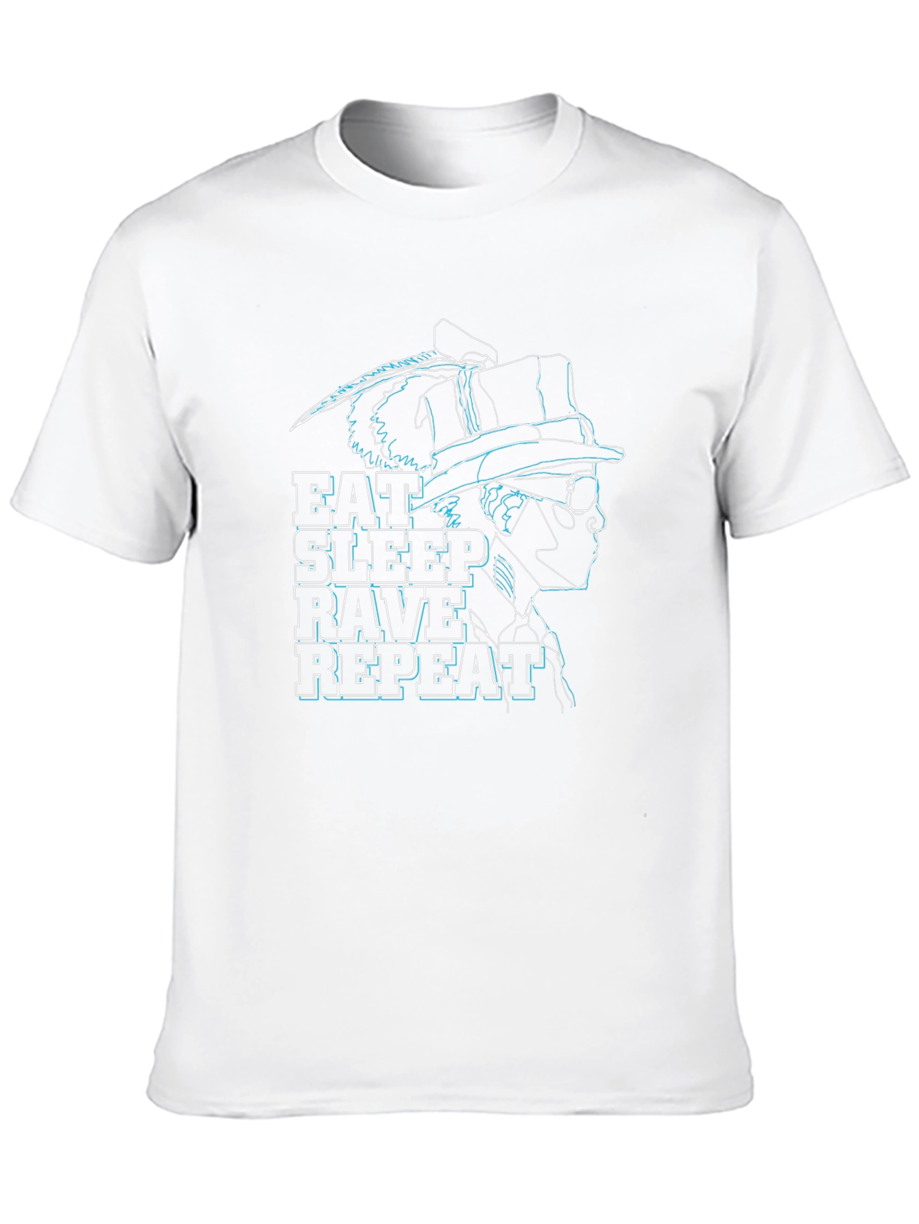 Eat Sleep Rave Repeat T-Shirt - Black Graphic Tee