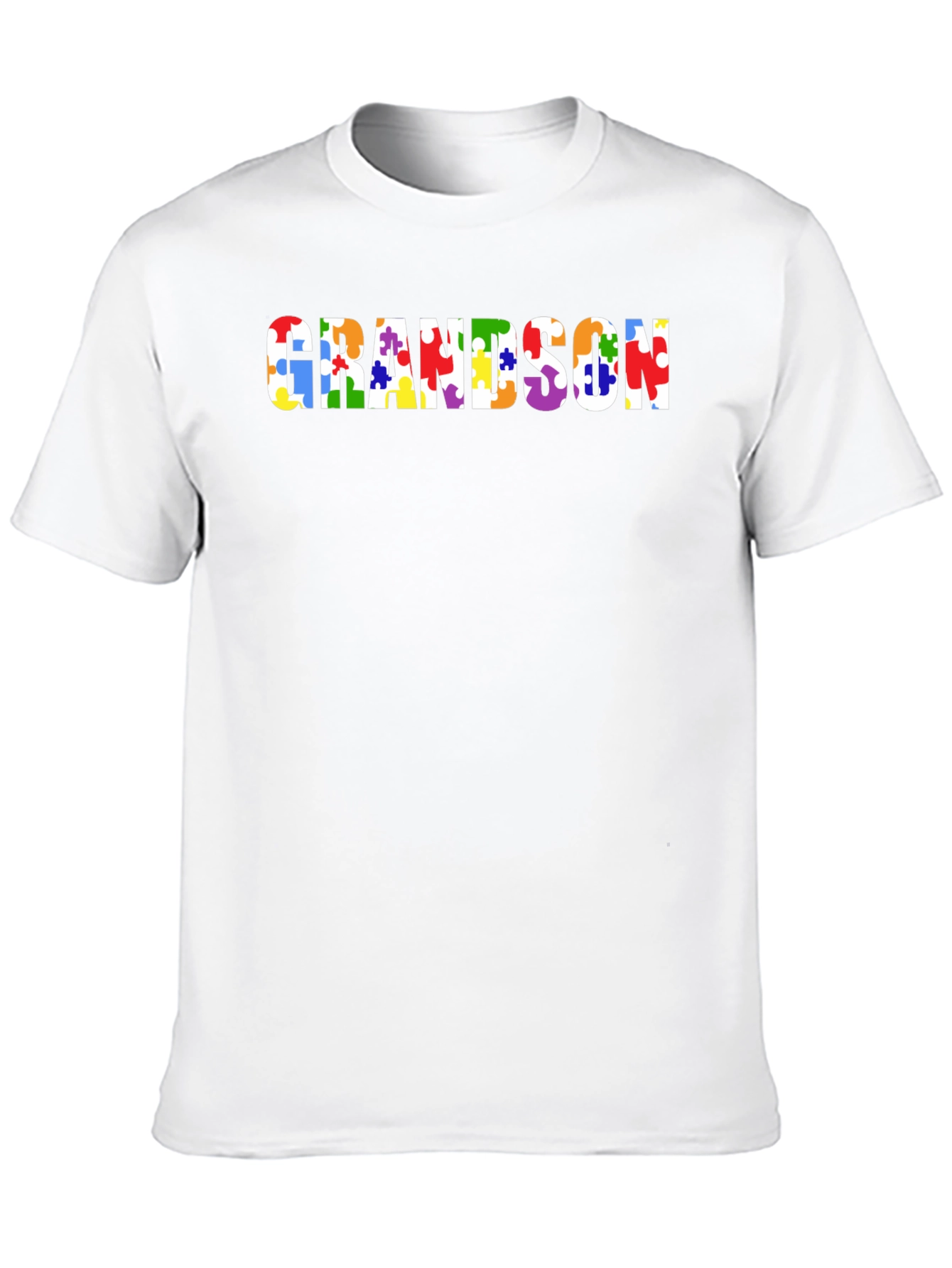 Autism Awareness Grandson Puzzle Piece T-Shirt