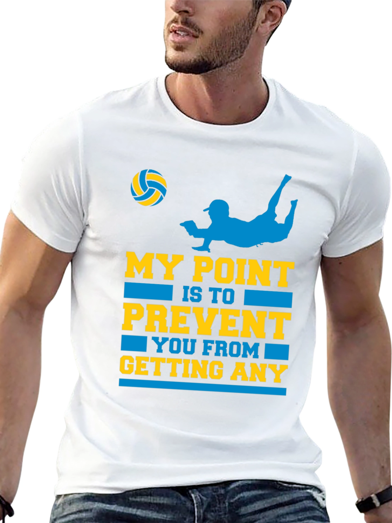 Volleyball Defensive Player T-Shirt