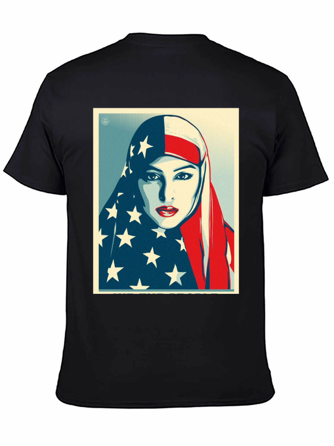 American Flag Hijab Graphic T-Shirt