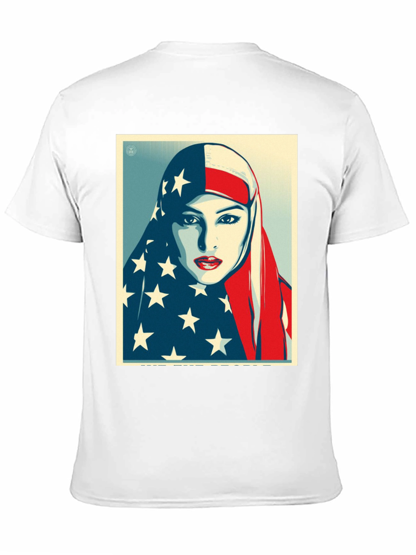 American Flag Hijab Graphic T-Shirt