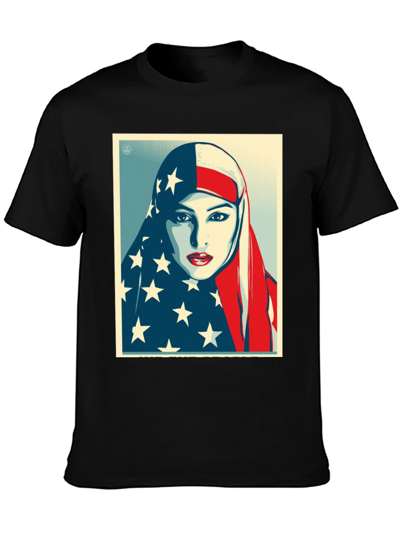 American Flag Hijab Graphic T-Shirt