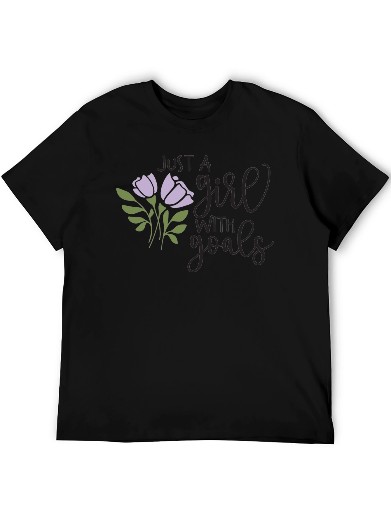 Just A Girl With Goals Graphic T-Shirt