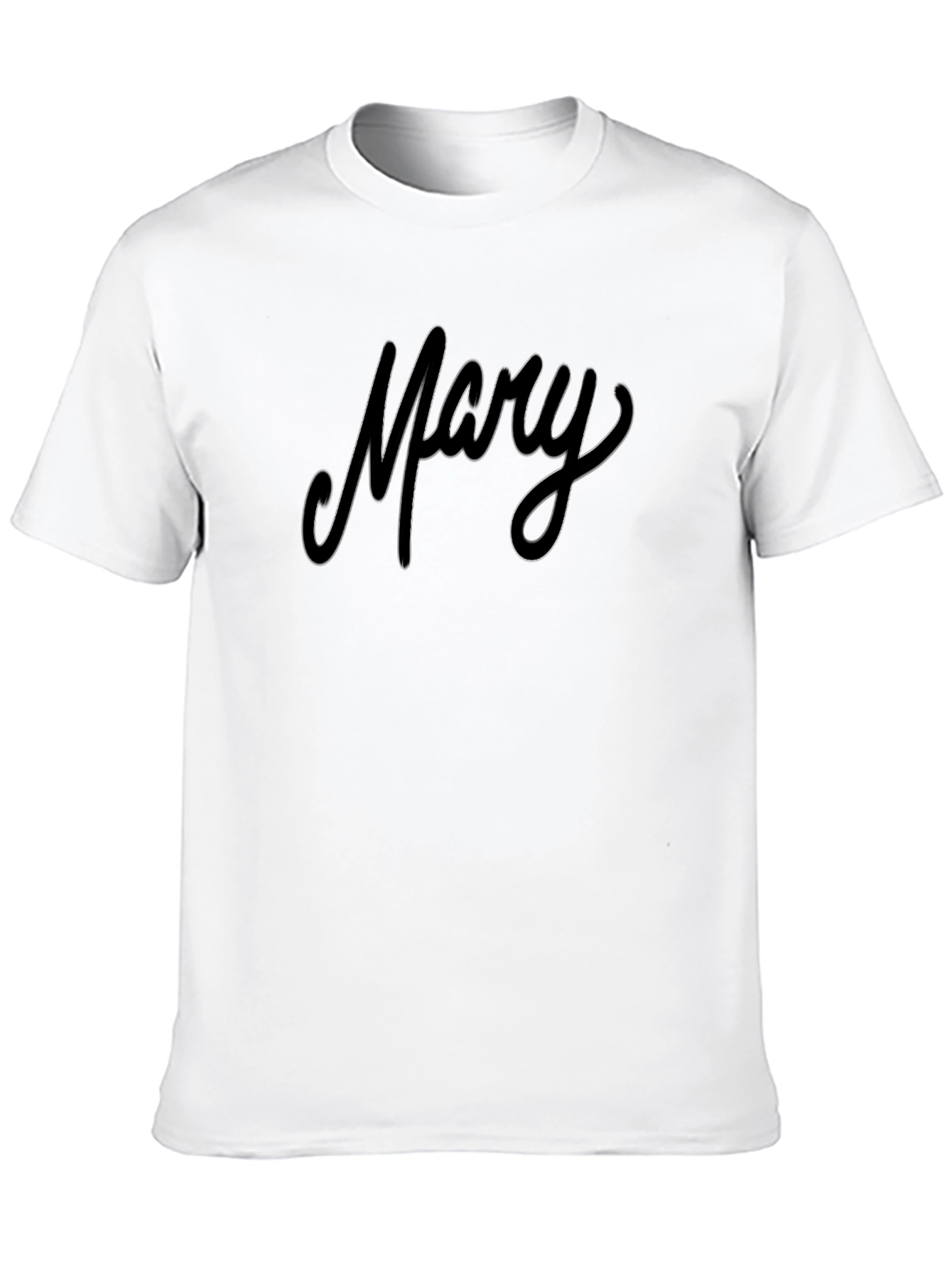 Mary Script Black T-Shirt
