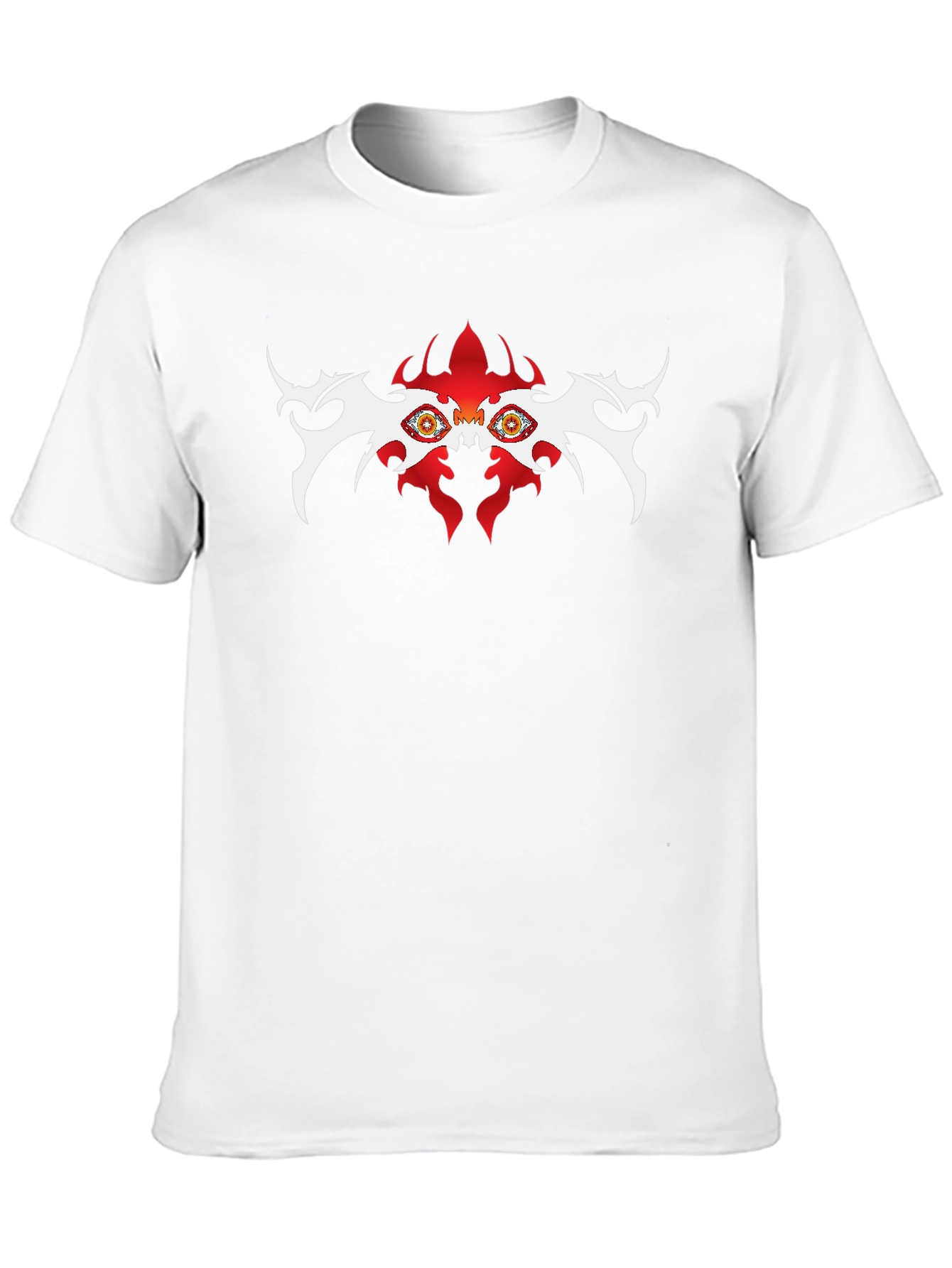 Eye-Catching Tribal Graphic Tee - Black