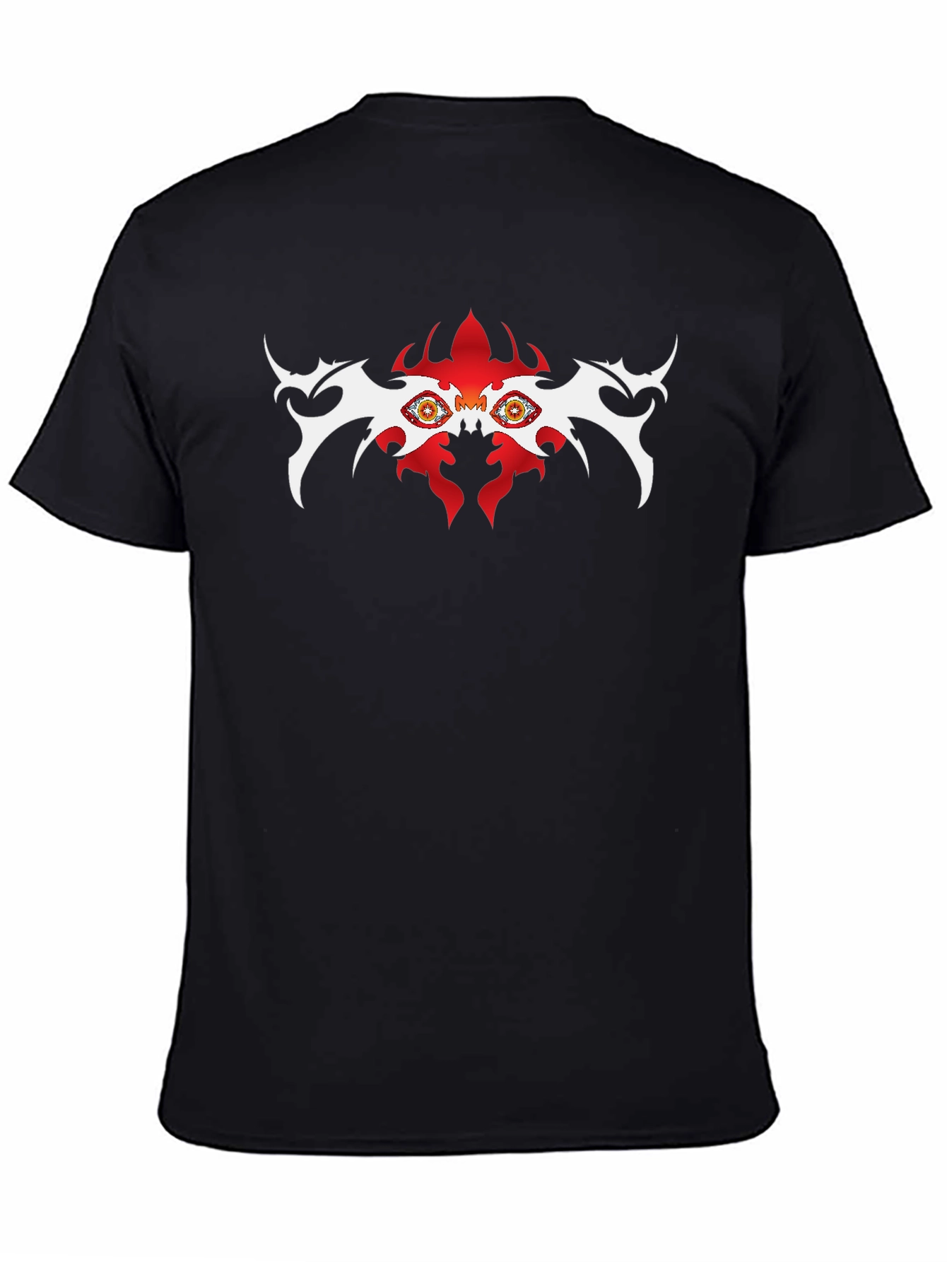 Eye-Catching Tribal Graphic Tee - Black