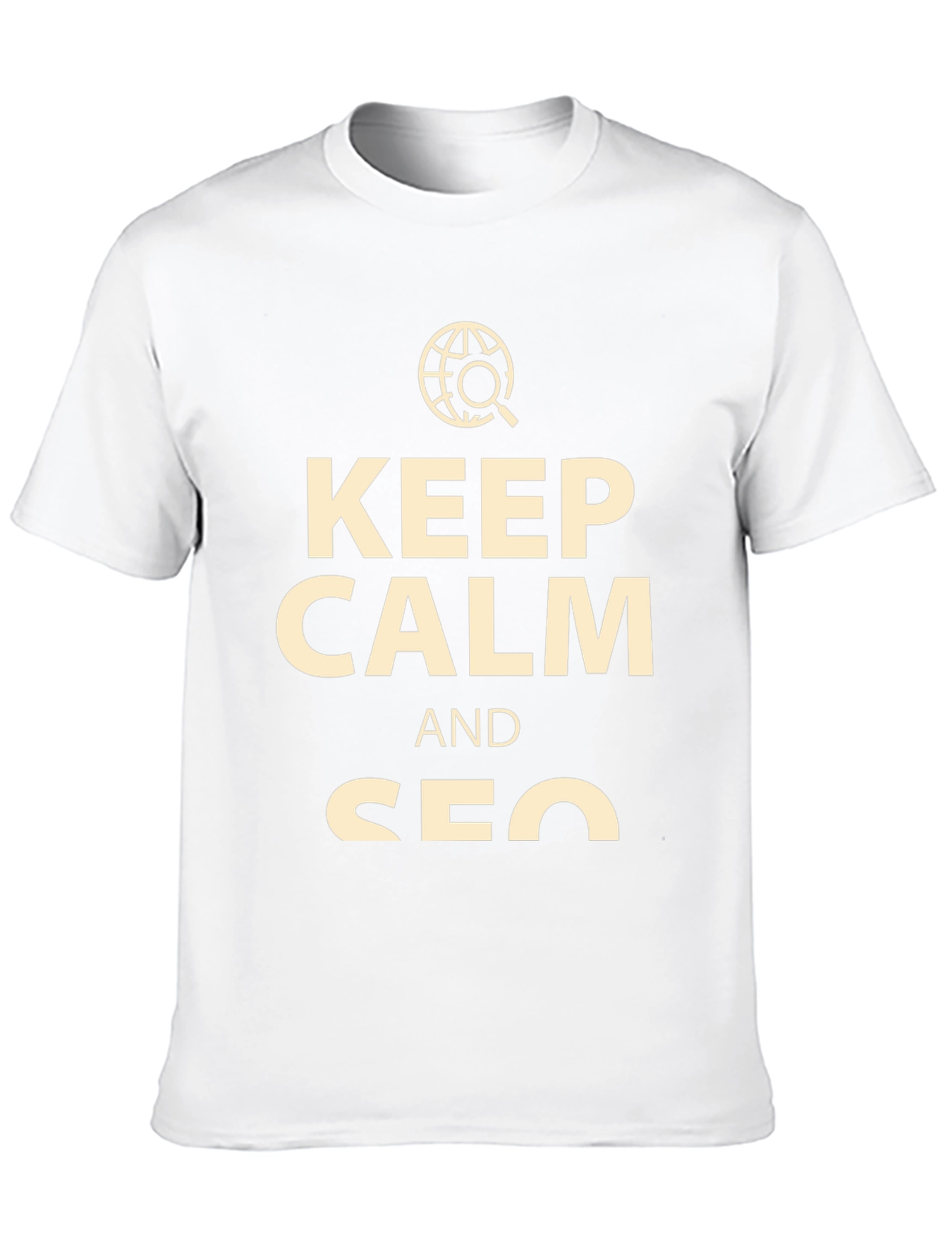 Keep Calm SEO T-Shirt - Black Cotton Tee