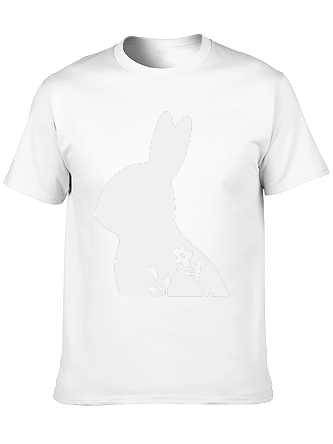 Bunny Floral Graphic Tee - Easter Shirt