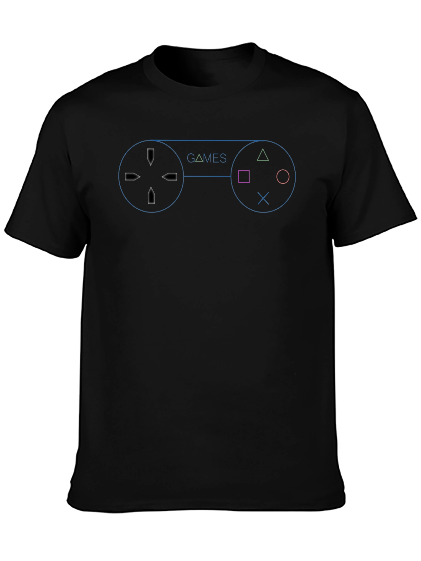 Gamer T-Shirt - Controller Graphic - Black