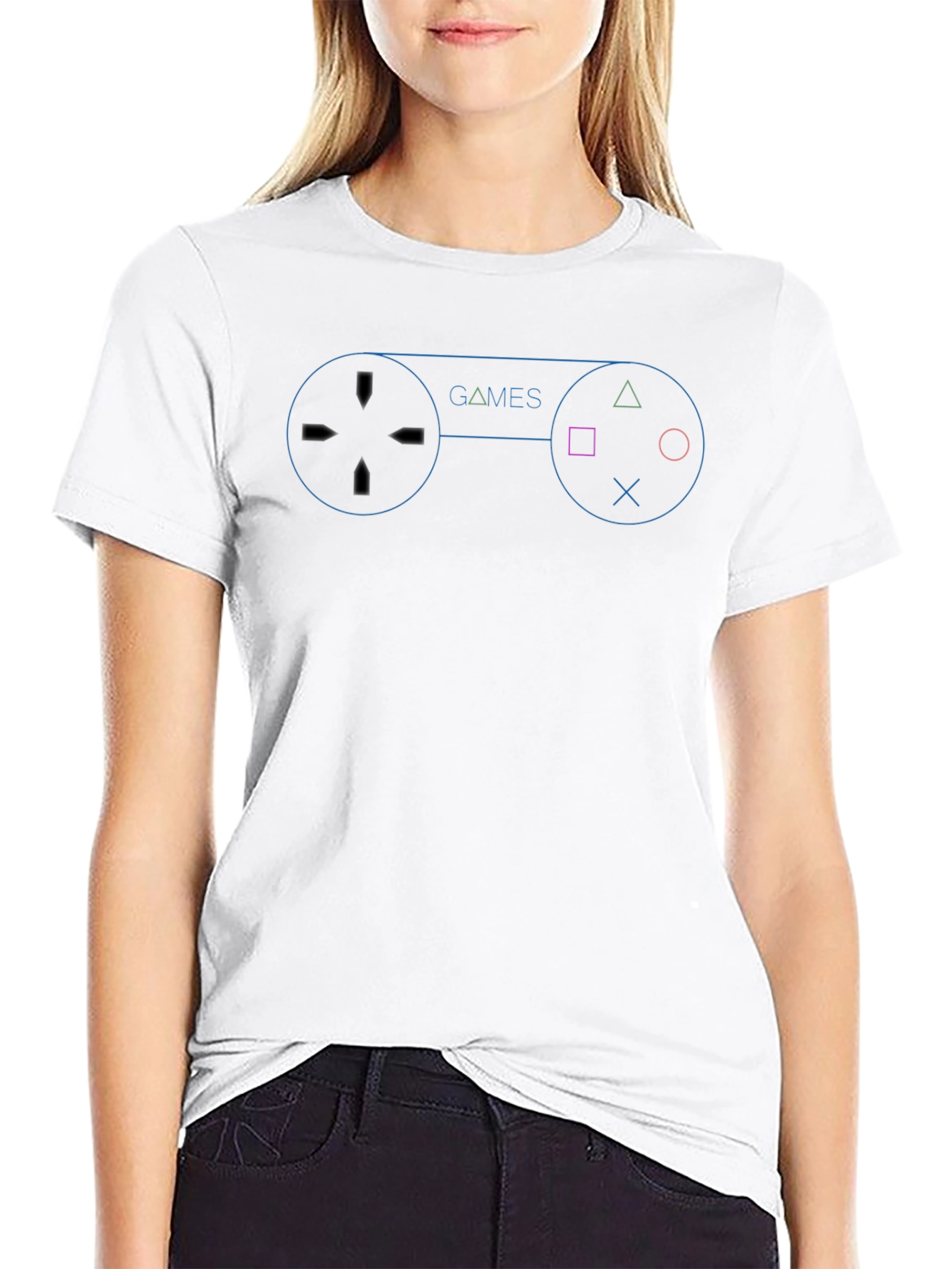 Gamer T-Shirt - Controller Graphic - Black