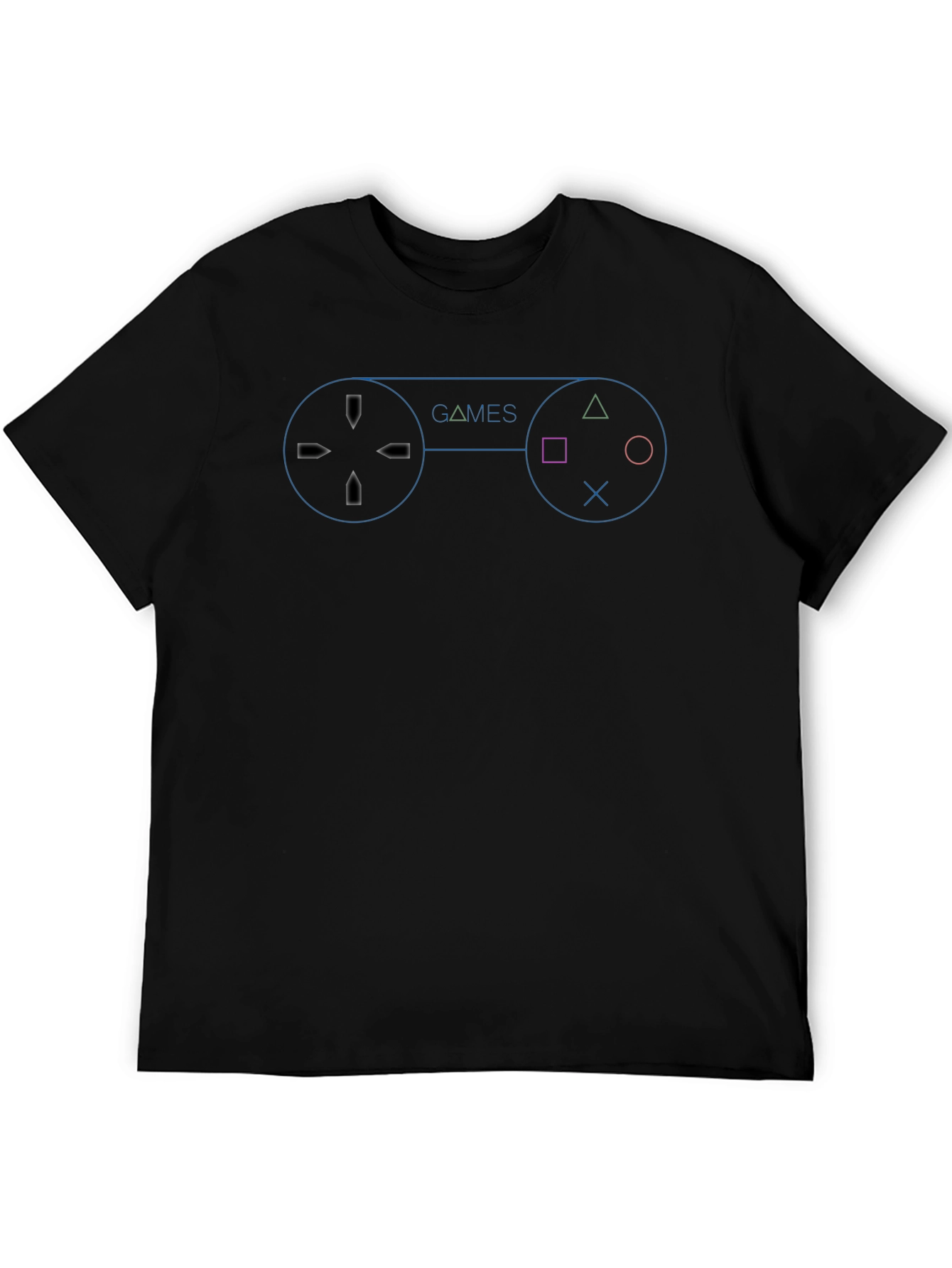 Gamer T-Shirt - Controller Graphic - Black