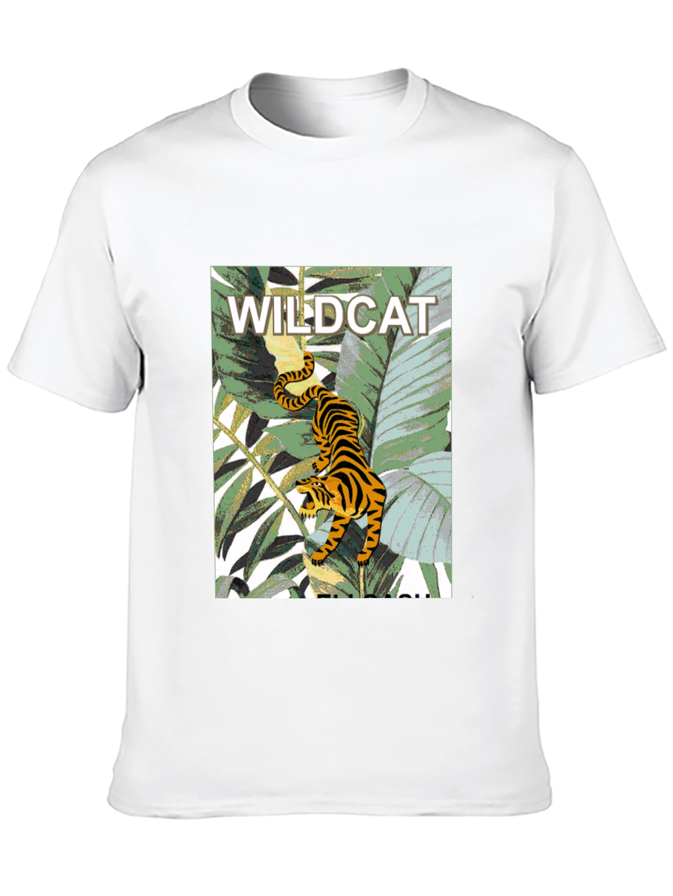 Wildcat Jungle Graphic Tee - Mens Black T-Shirt