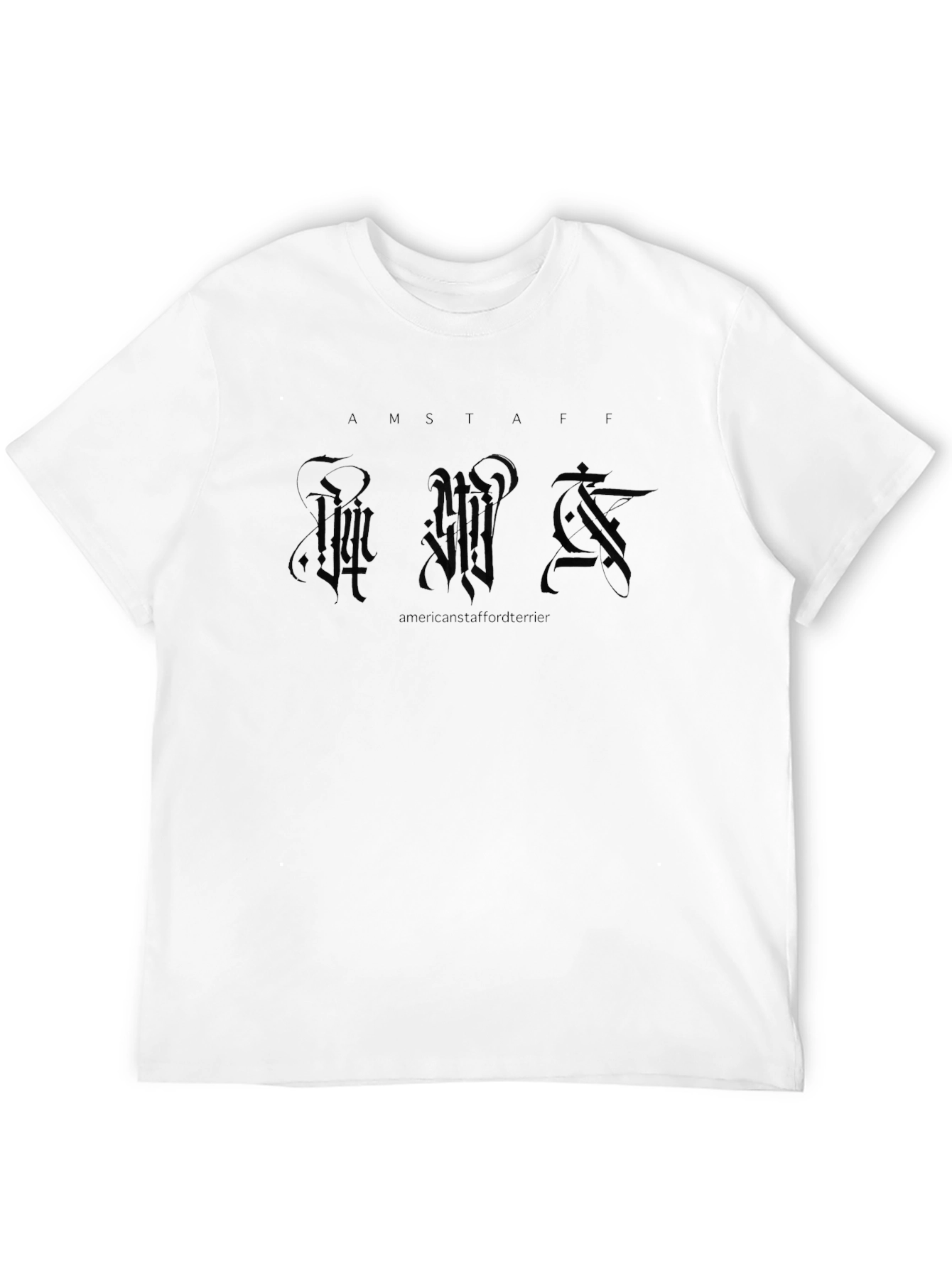 Amstaff Dog Breed T-Shirt - Black