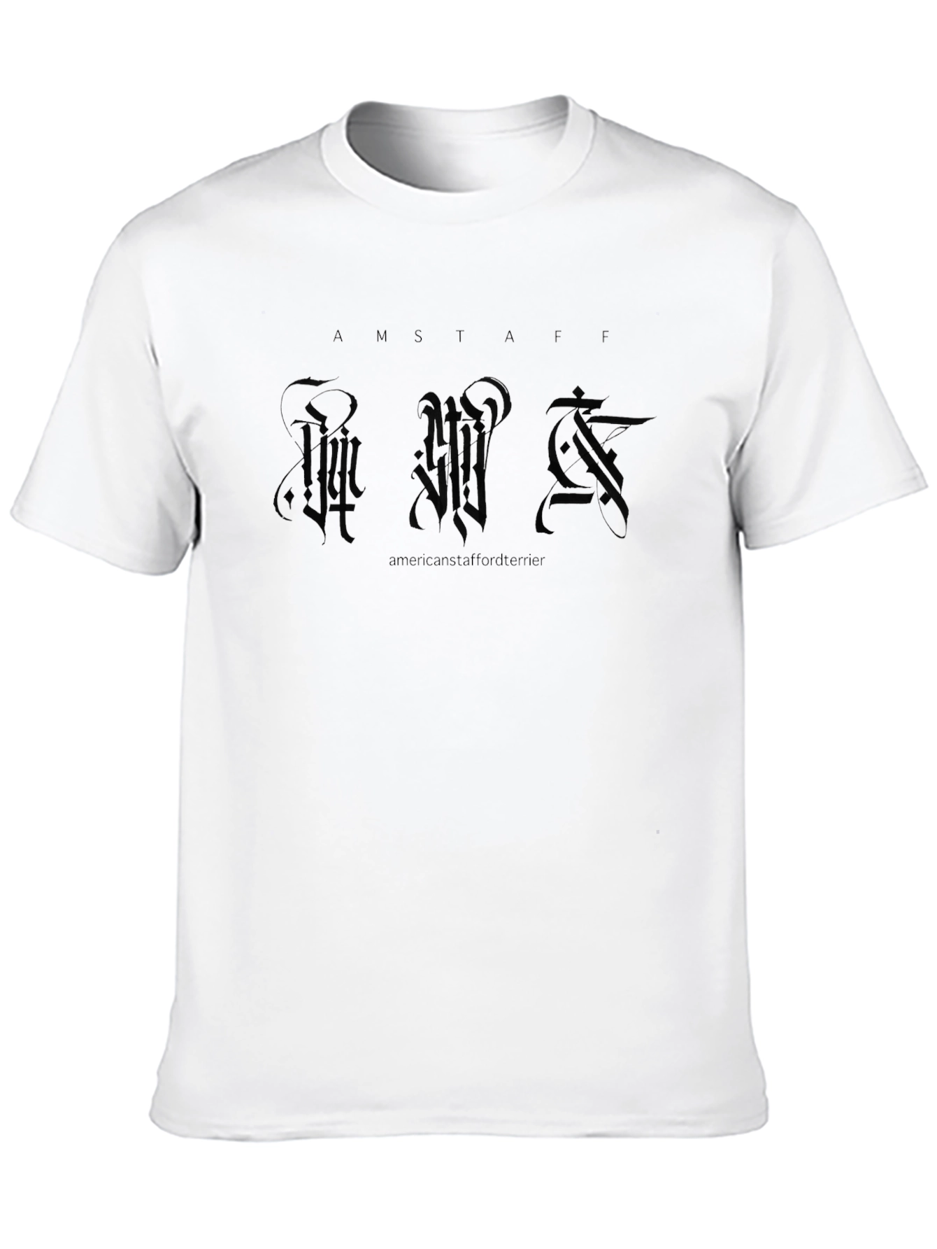 Amstaff Dog Breed T-Shirt - Black