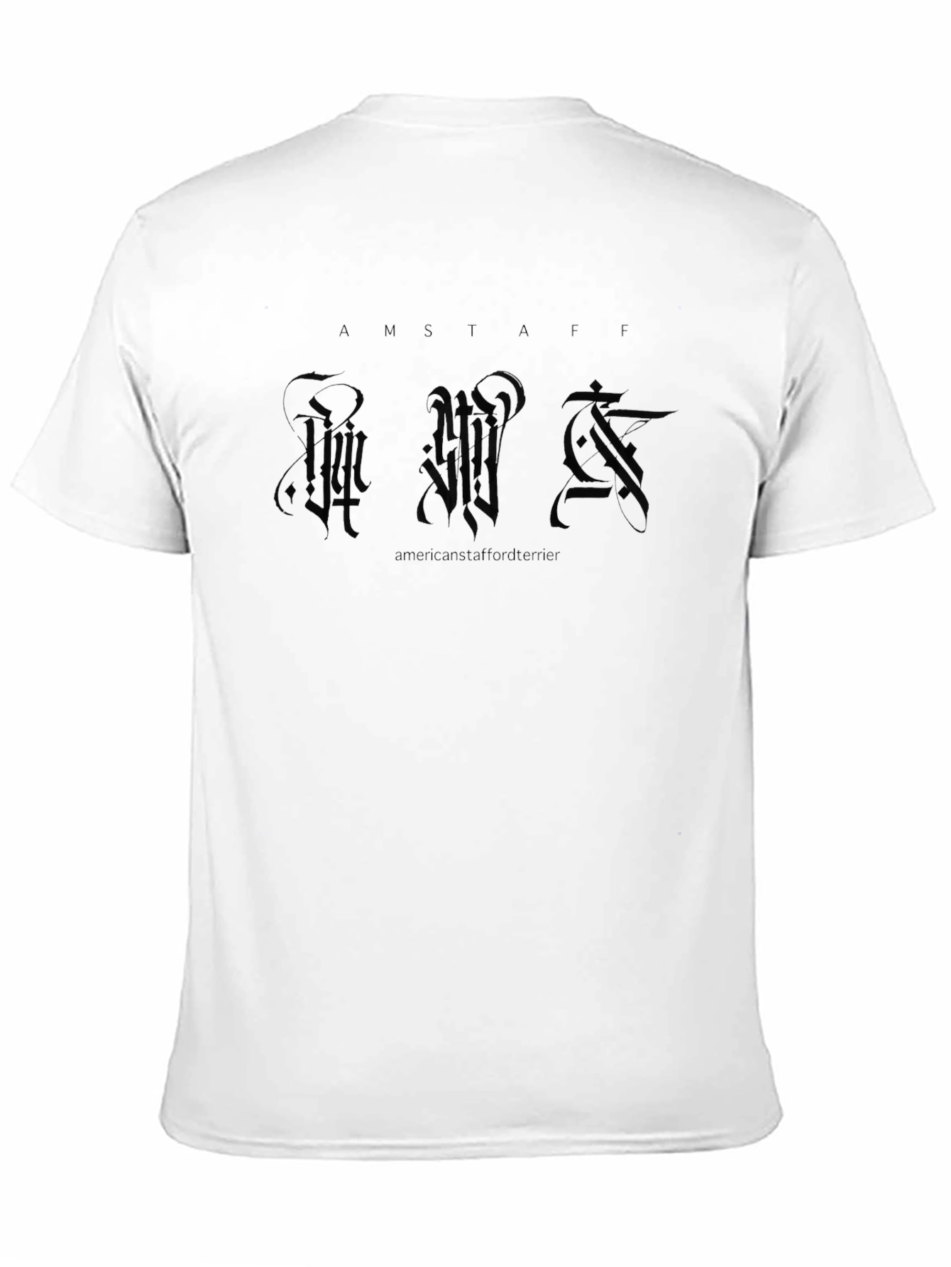 Amstaff Dog Breed T-Shirt - Black