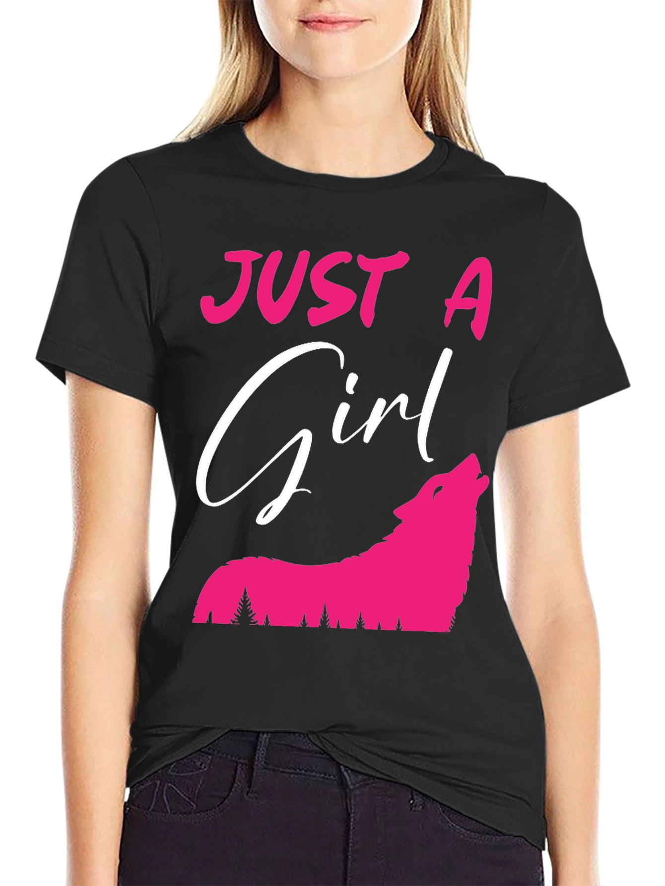 Just A Girl Who Loves Wolves T-Shirt
