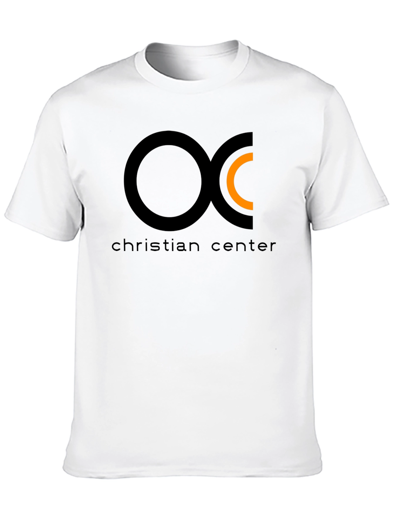 Christian Center Black Tee with Circle Logo