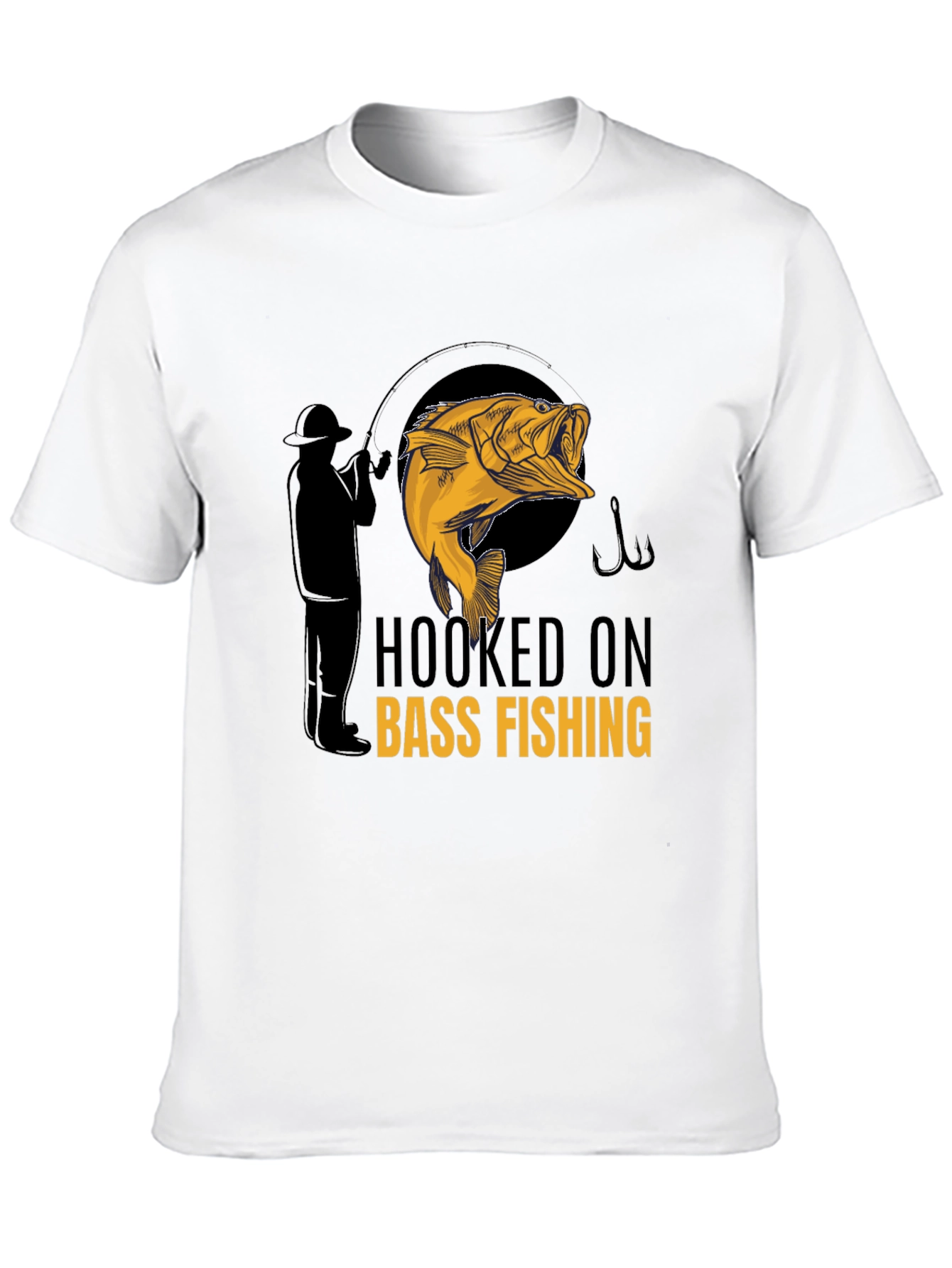 Hooked on Bass Fishing Graphic Tee