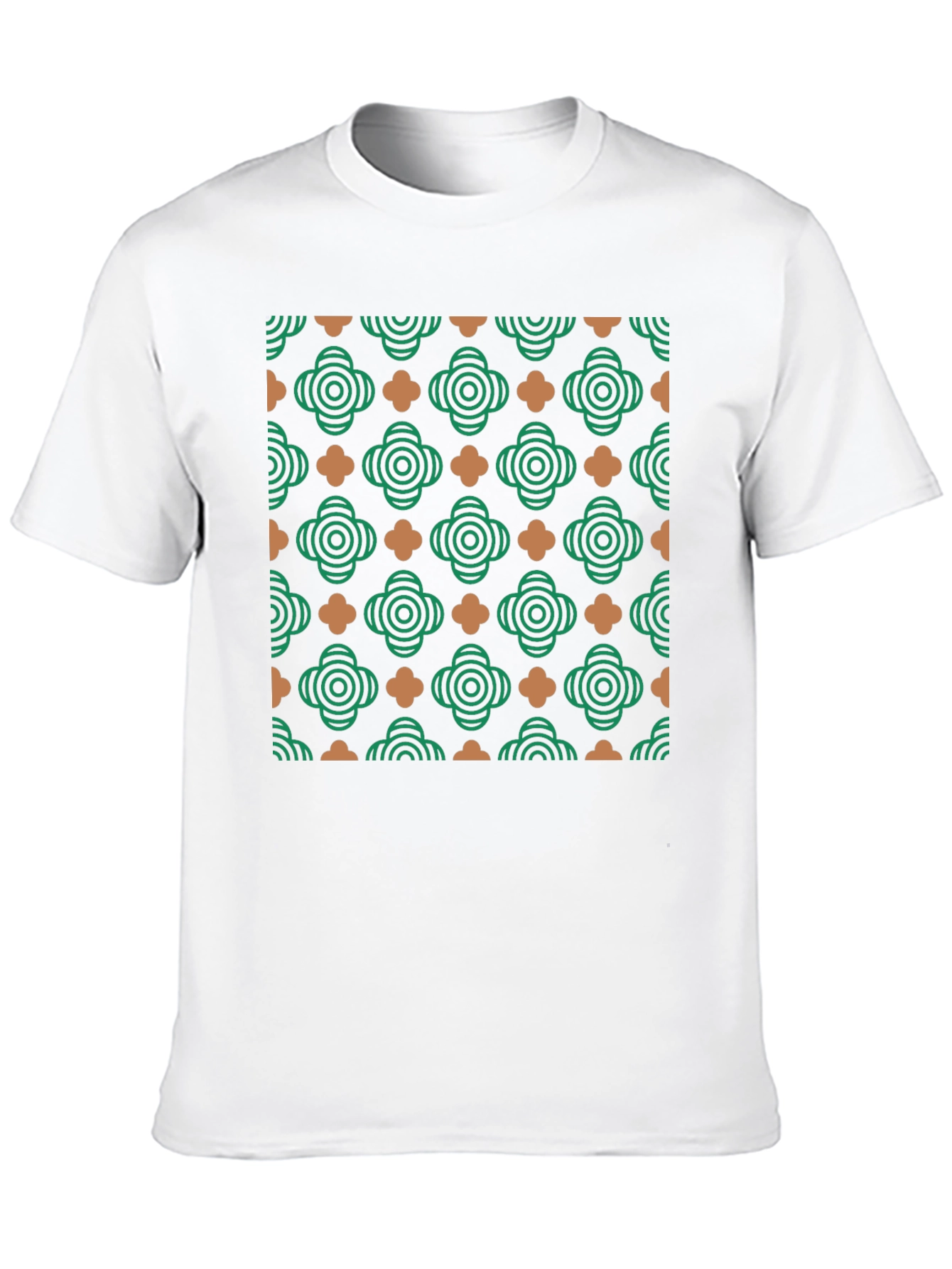 Stylish Black T-Shirt with Geometric Pattern