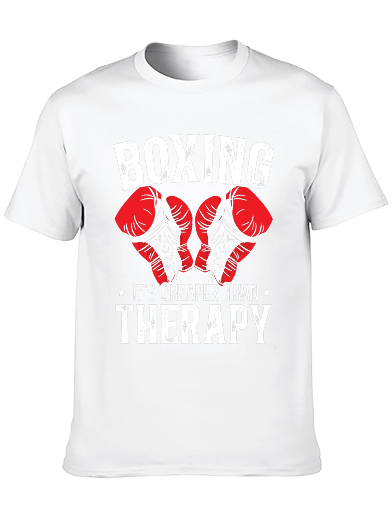 Boxing Cheaper Than Therapy Graphic T-Shirt
