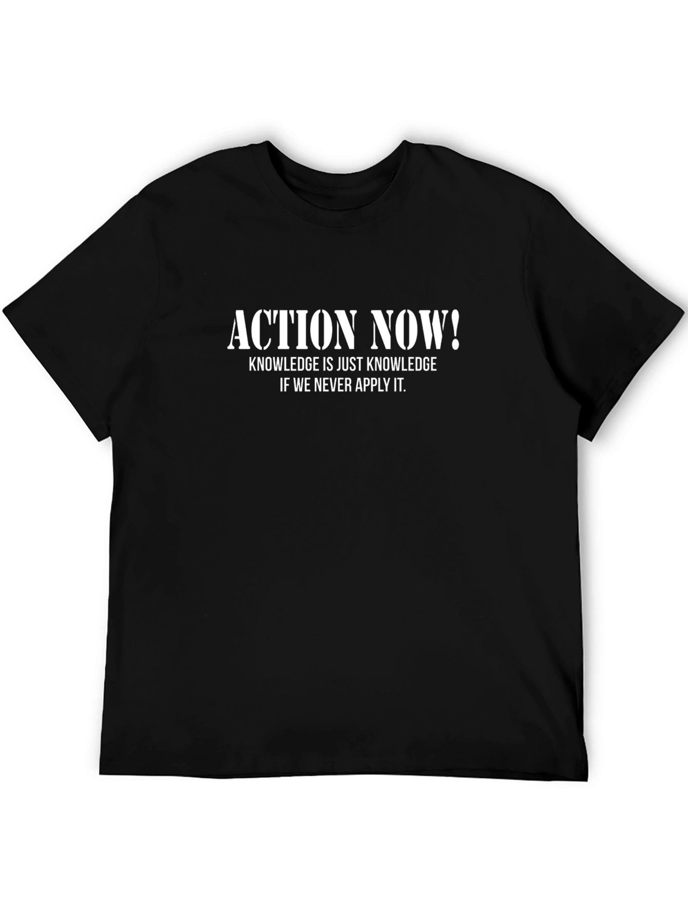 Action Now! Graphic Tee - Knowledge is Power T-Shirt