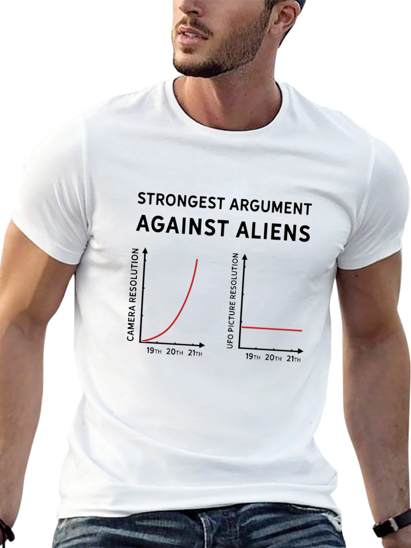 Funny Alien Argument Graph T-Shirt
