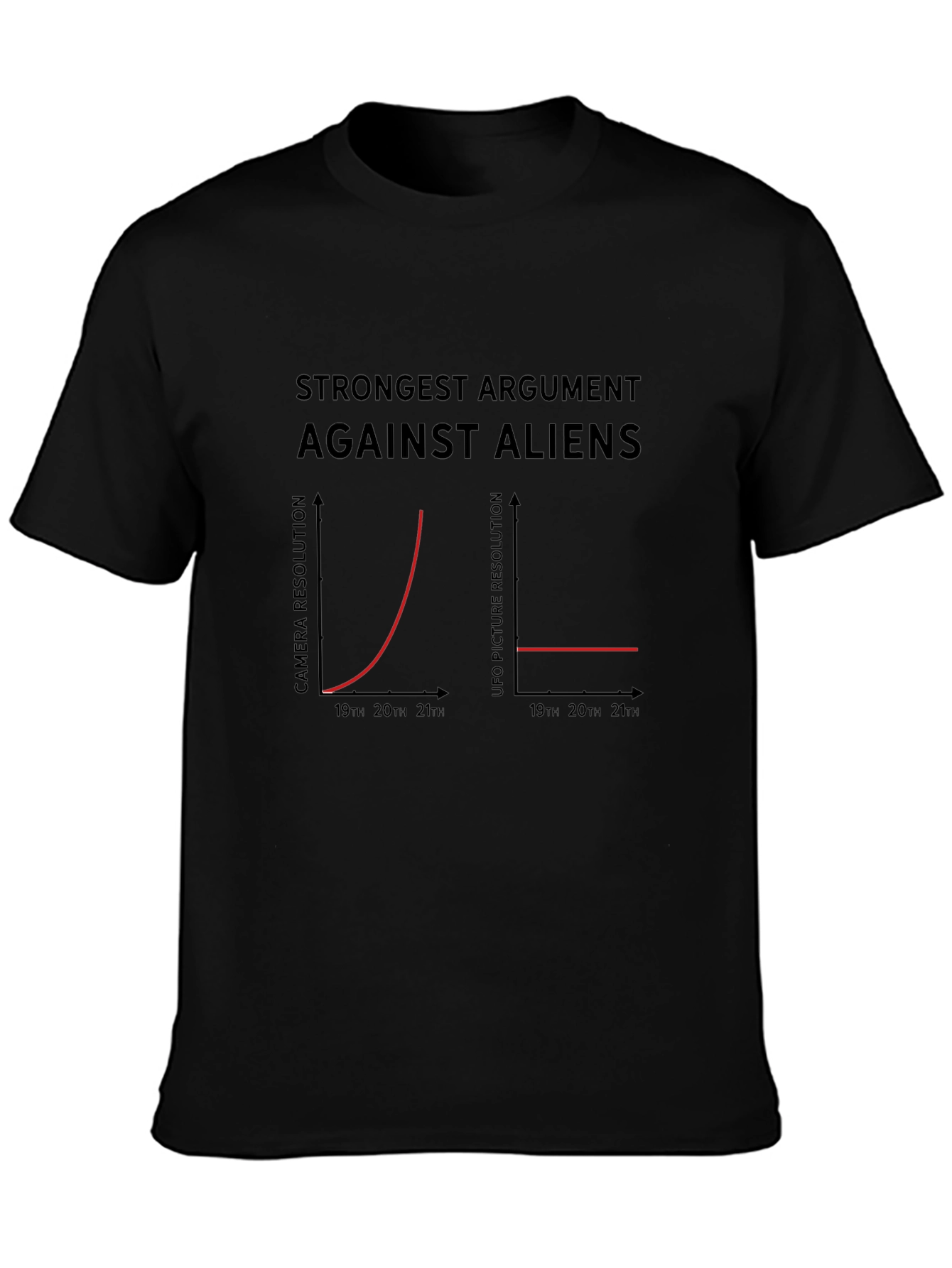 Funny Alien Argument Graph T-Shirt