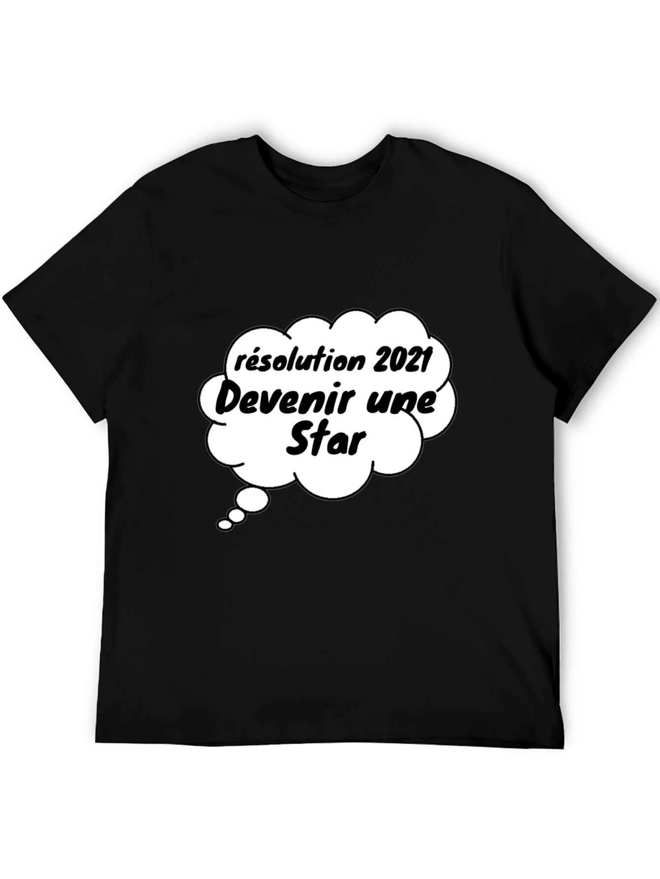 Funny 2021 Resolution Star Graphic T-Shirt